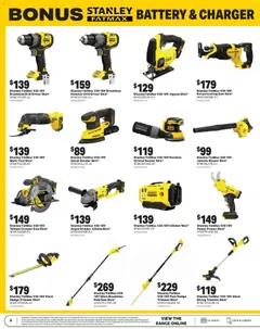Preview of Mitre 10 catalogue  - valid from 18.03.2026 | Page: 4 | Products: Battery, Charger, Saw, Grinder