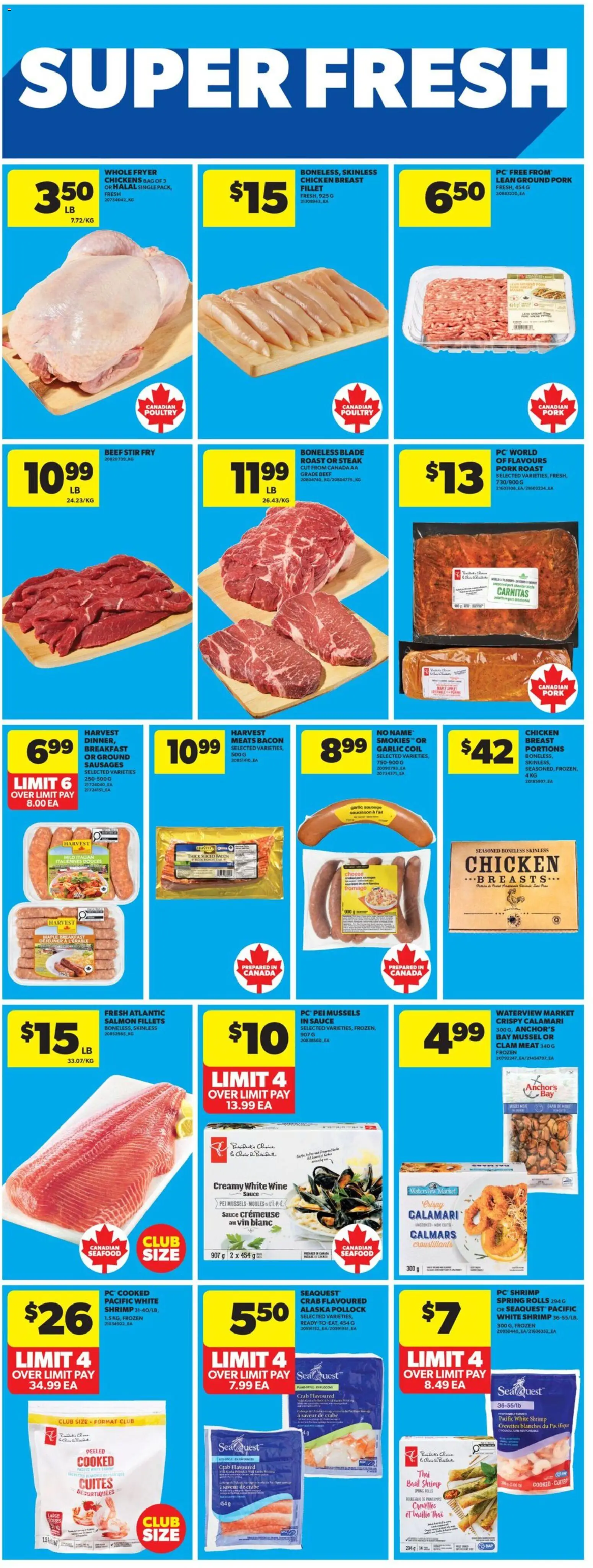 Real Canadian Superstore flyer valid from 16.04.2026 | Page: 17 | Products: Beef, Fryer, Wine, Pork