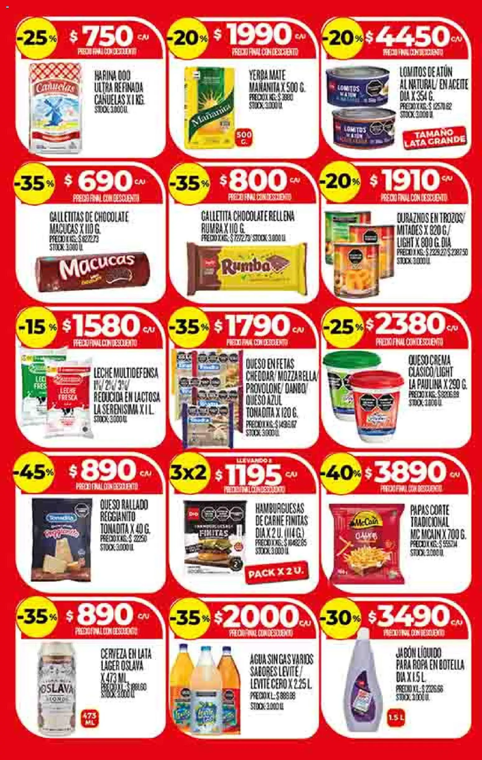 Dia - Ofertas - Salta y Jujuy │ válido desde el 25.02.2026 | Página: 3 | Productos: Yerba, Jabón, Leche, Chocolate