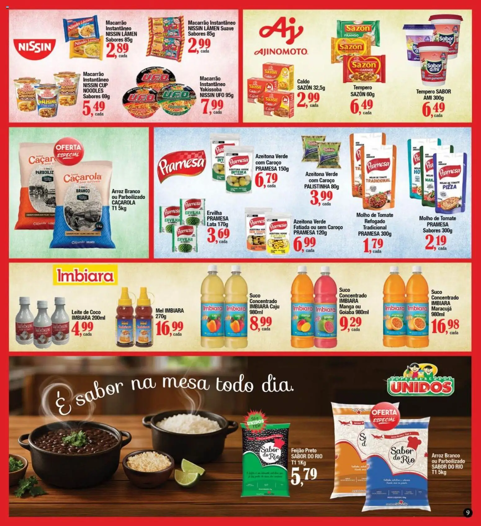 Supermercados Unidos Folheto - válido de 01.04.2026 | Página: 10 | Produtos: Molho de tomate, Caçarola, Suco, Frango