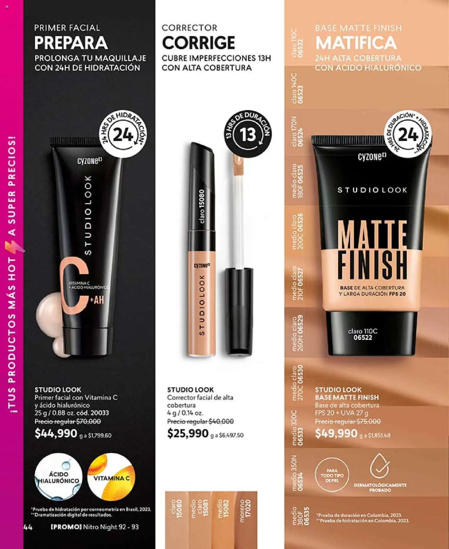 CyZone revista - valida desde el 15.04.2026 | Página: 44 | Productos: Maquillaje, Uva, Corrector