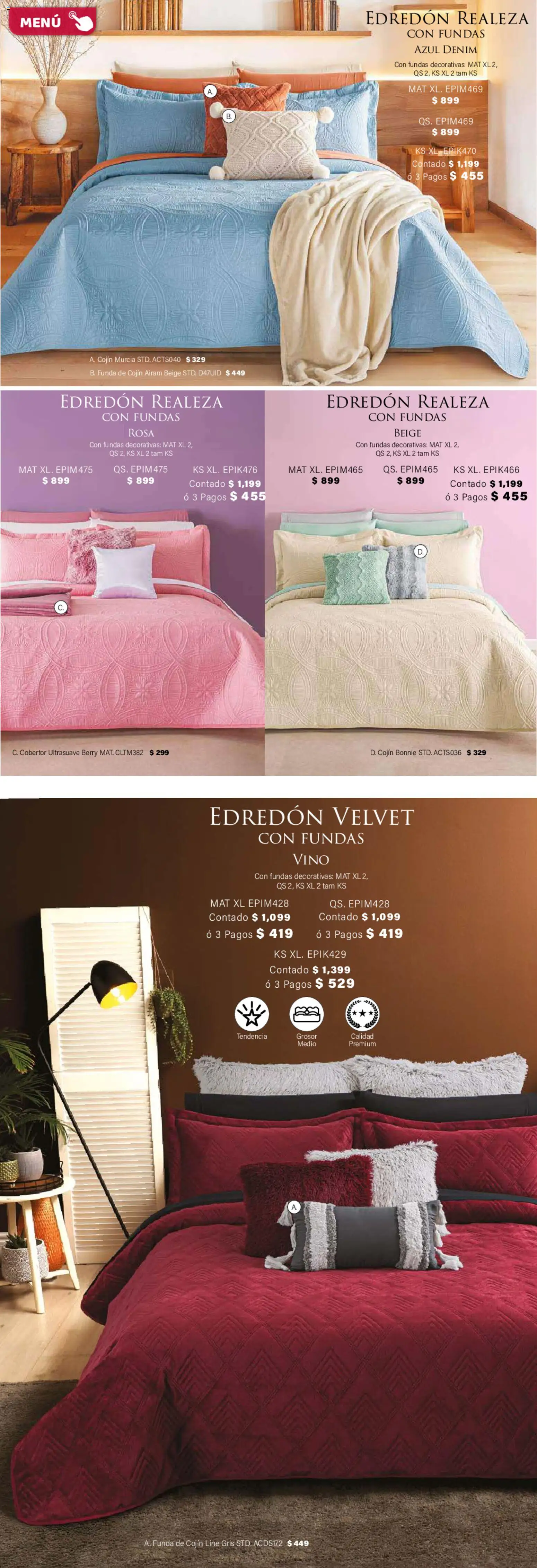 Nuevas ofertas de Colchas Concord válidas en toda la República Mexicana desde el 01.02.2026. ¡Encuentra las mejores ofertas en Colchas Concord catálogo! | Página: 65 | Productos: Cobertor, Funda, Vino