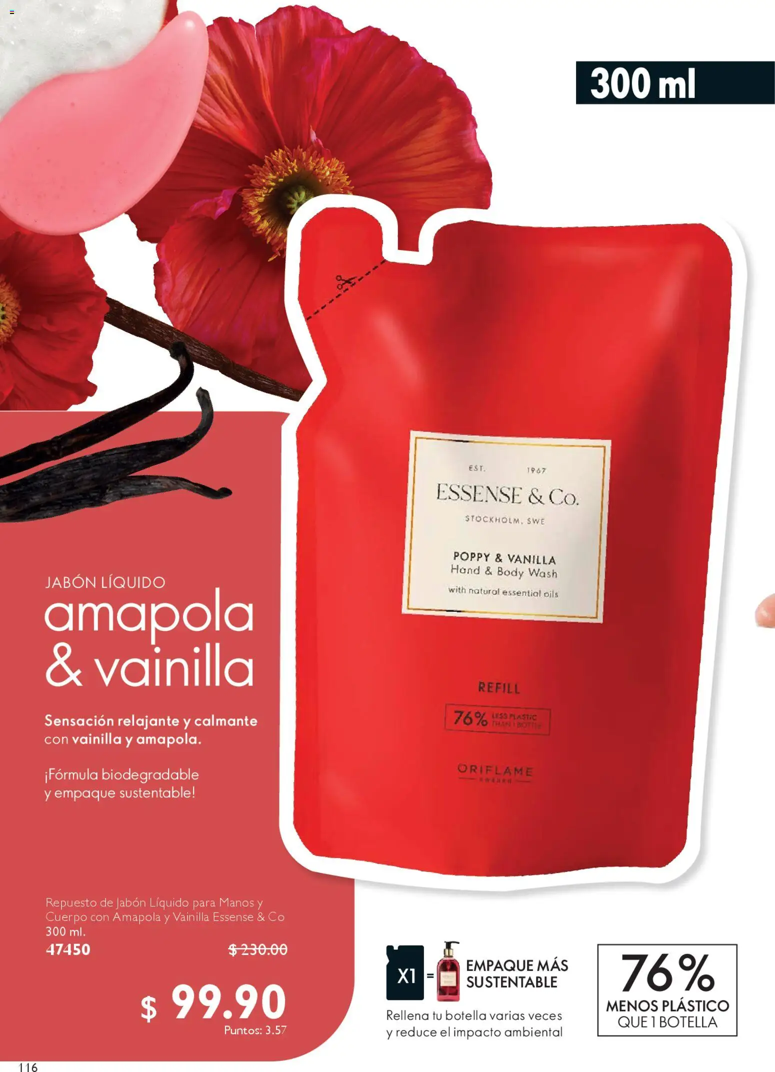 Nuevas ofertas de Oriflame válidas en toda la República Mexicana desde el 07.03.2026. ¡Encuentra las mejores ofertas en Oriflame campaña 4 2026! | Página: 124 | Productos: Melón, Agua, Gel de ducha