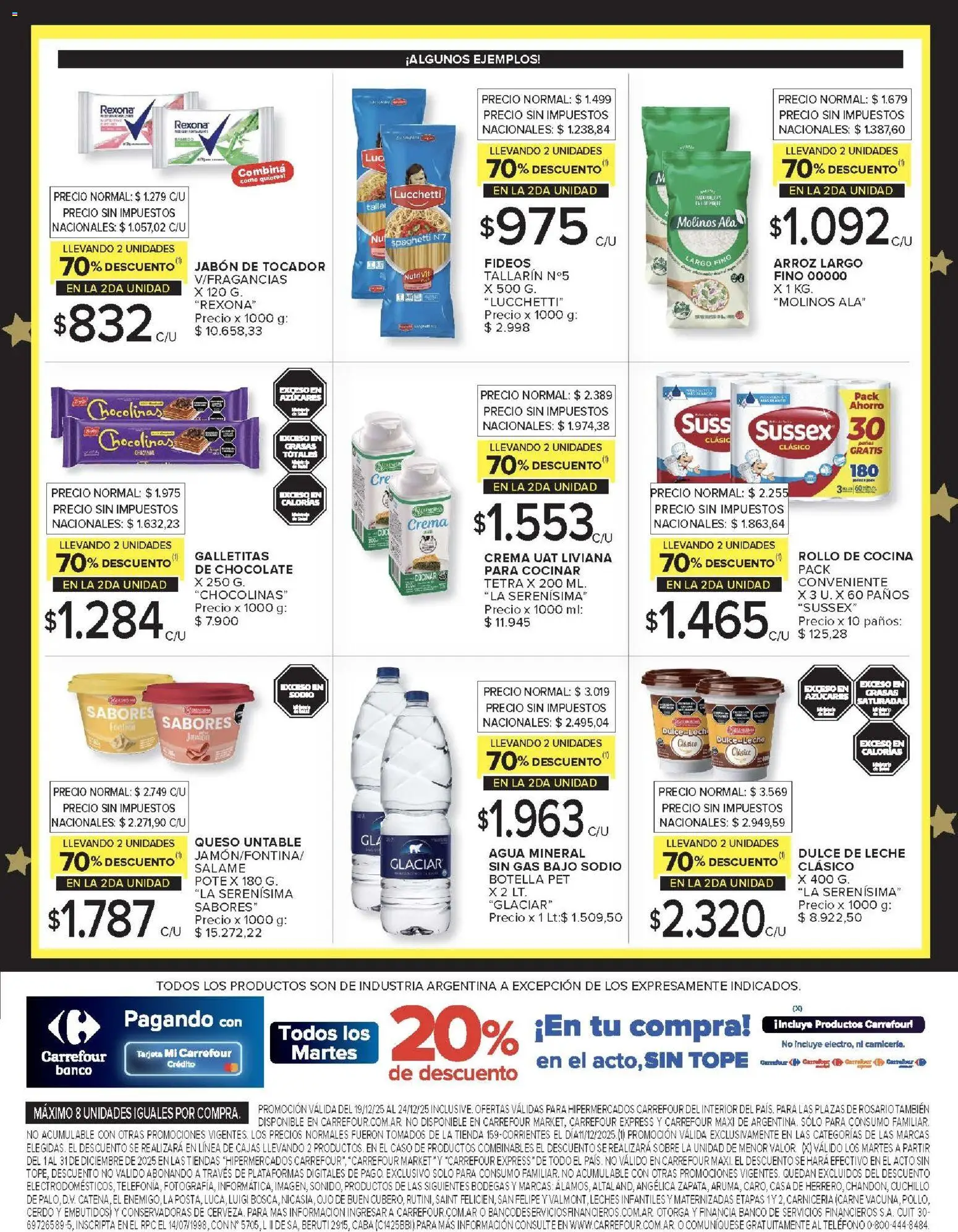 Carrefour - Hiper  │ válido desde el 19.12.2025 | Página: 12 | Productos: Caso, Sobre, Dulce de leche, Fideos