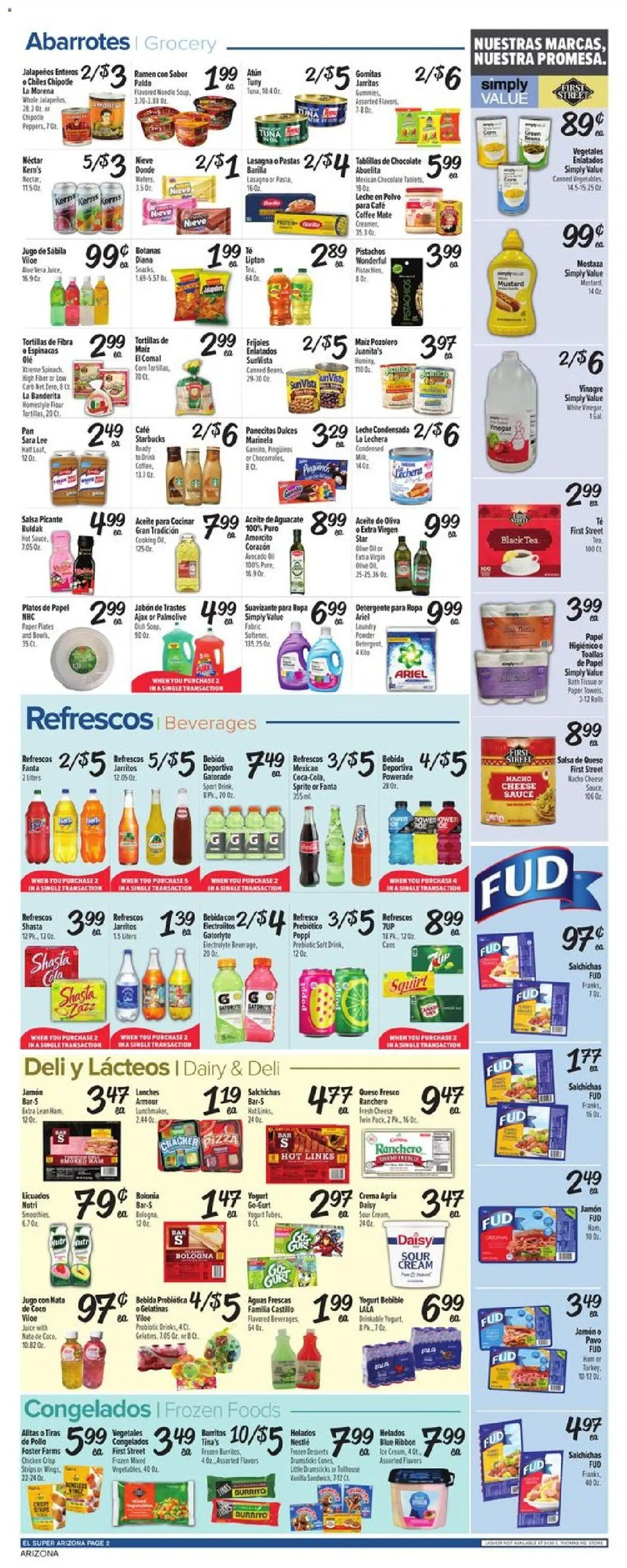 El Super Weekly Ad - AK - valid from 14.01.2026 | Page: 2 | Products: Yogurt, Sour cream, Ice cream, Sauce
