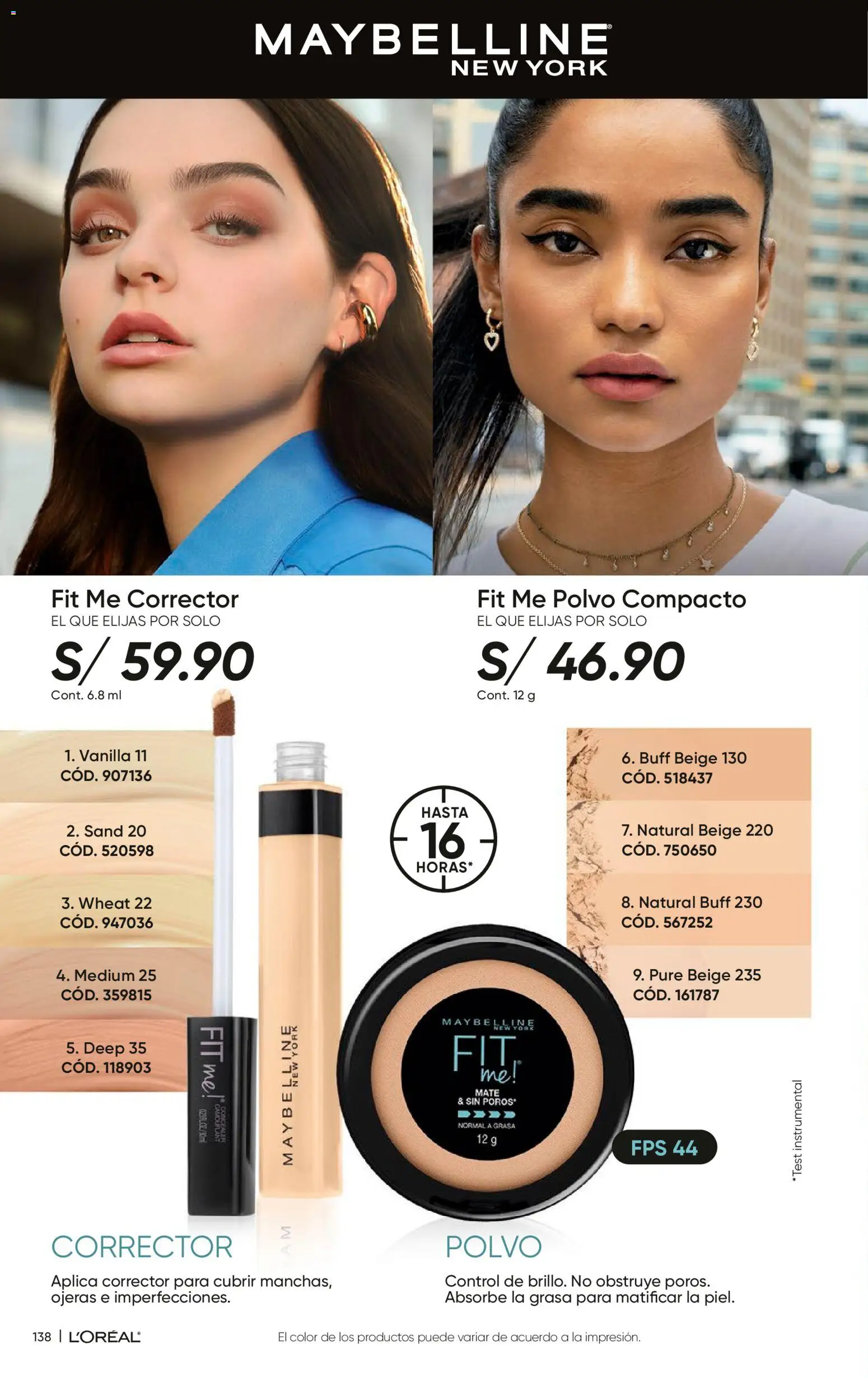 Catálogo Azzorti válido desde 14.04.2026 | Página: 142 | Productos: Corrector, Polvo