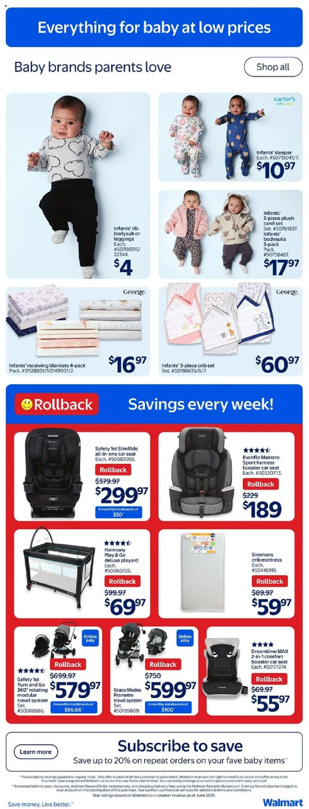 Walmart flyer valid from 21.08.2025 | Page: 8 | Products: Mattress, Leggings