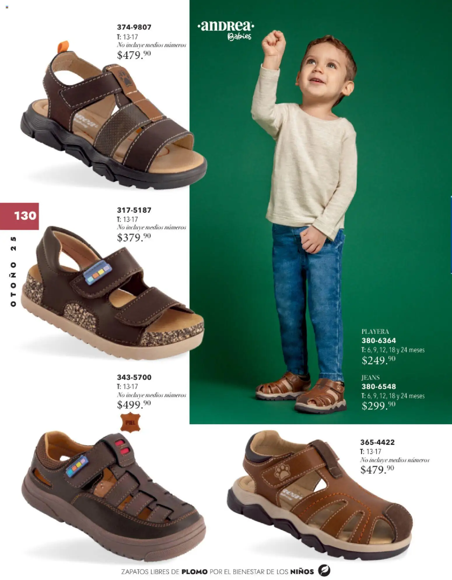 Nuevas ofertas de Andrea válidas en toda la República Mexicana desde el 26.11.2025. ¡Encuentra las mejores ofertas en Andrea catálogo Infantil Baby otoño 2025! | Página: 42 | Productos: Zapatos, Playera