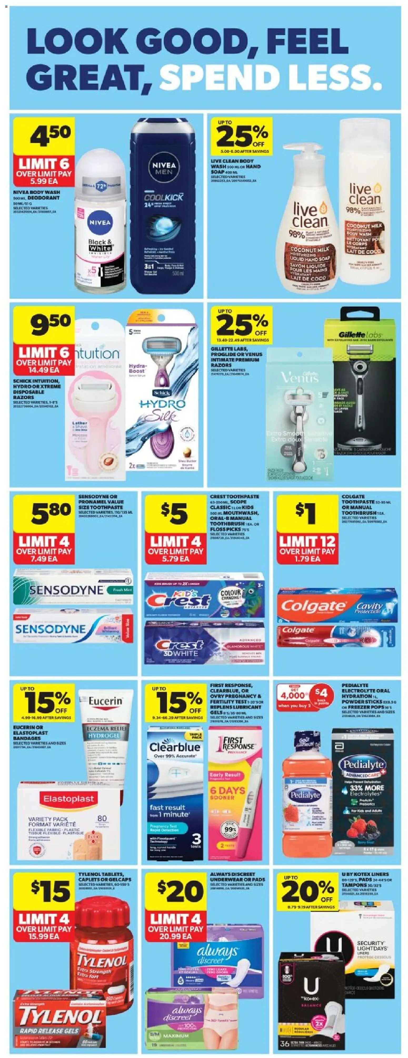 Real Canadian Superstore flyer valid from 08.01.2026 | Page: 31 | Products: Soap, Body wash, Deodorant, Milk