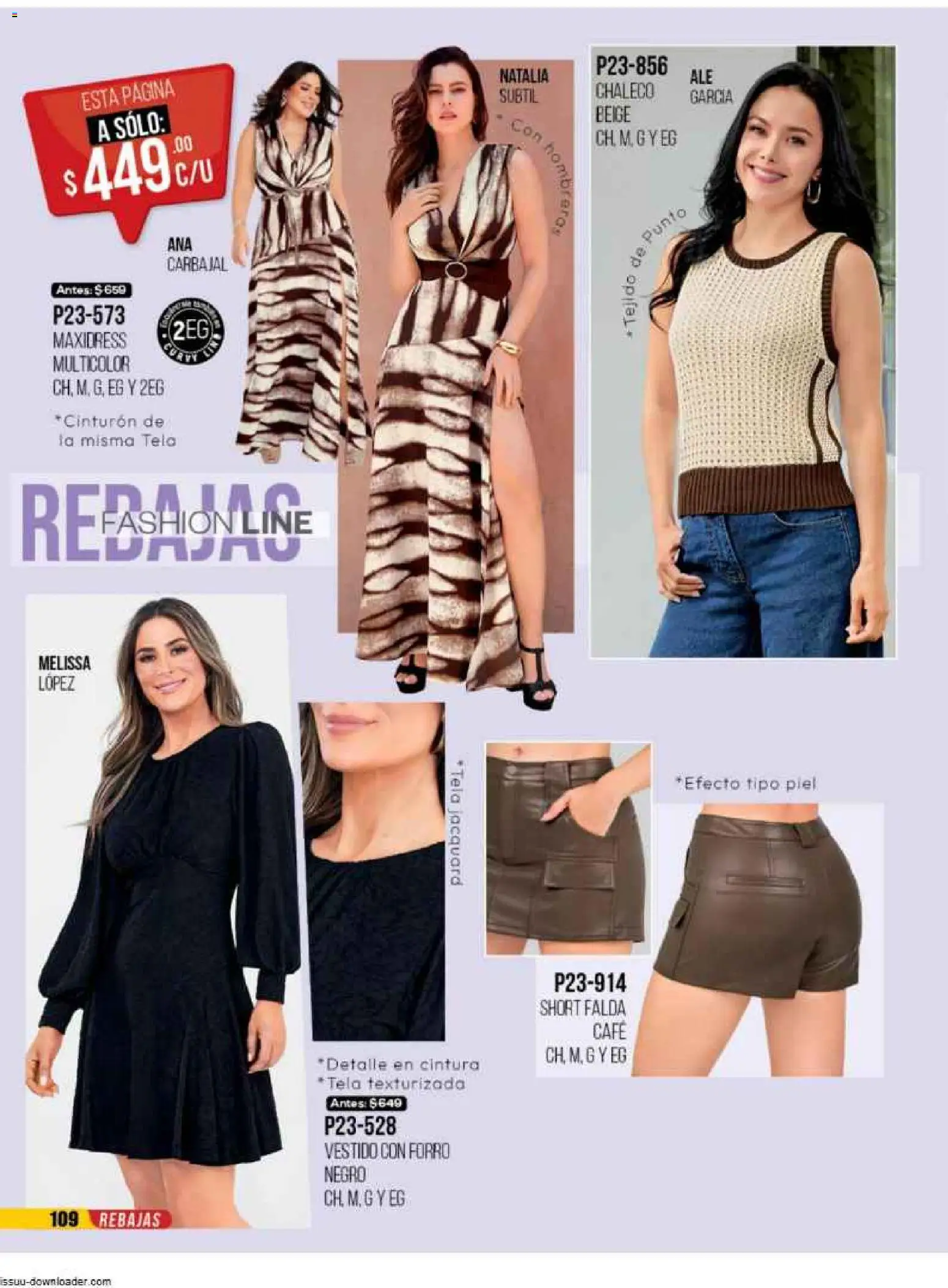 Nuevas ofertas de Cklass válidas en toda la República Mexicana desde el 31.10.2025. ¡Encuentra las mejores ofertas en Cklass catálogo Super Rebajas Ropa! | Página: 112 | Productos: Chaleco, Café, Falda, Short