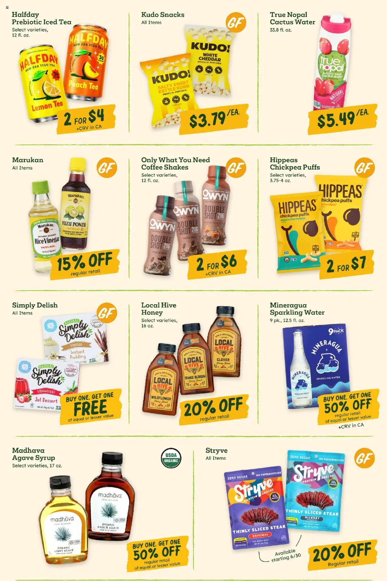 Sprouts Monthly Ad - valid from 25.06.2025 | Page: 15 | Products: Vinegar, Rice, Lemon, Peach