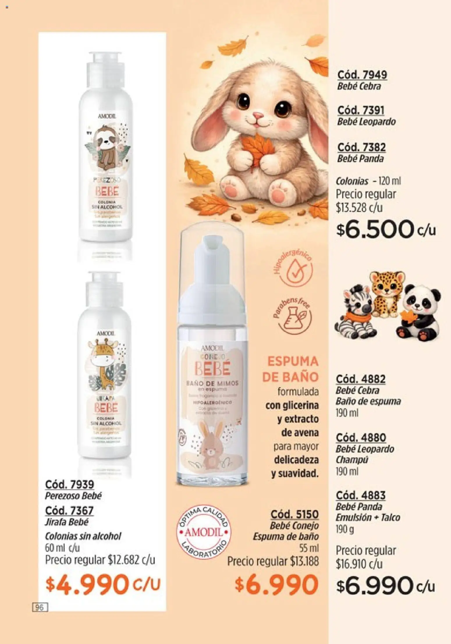 modil - Campaña 7 │ válido desde el 20.03.2026 | Página: 96 | Productos: Champú, Espuma de baño, Emulsión, Espuma