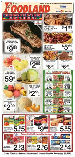 Preview of Foodland weekly ads valid from 09.09.2025