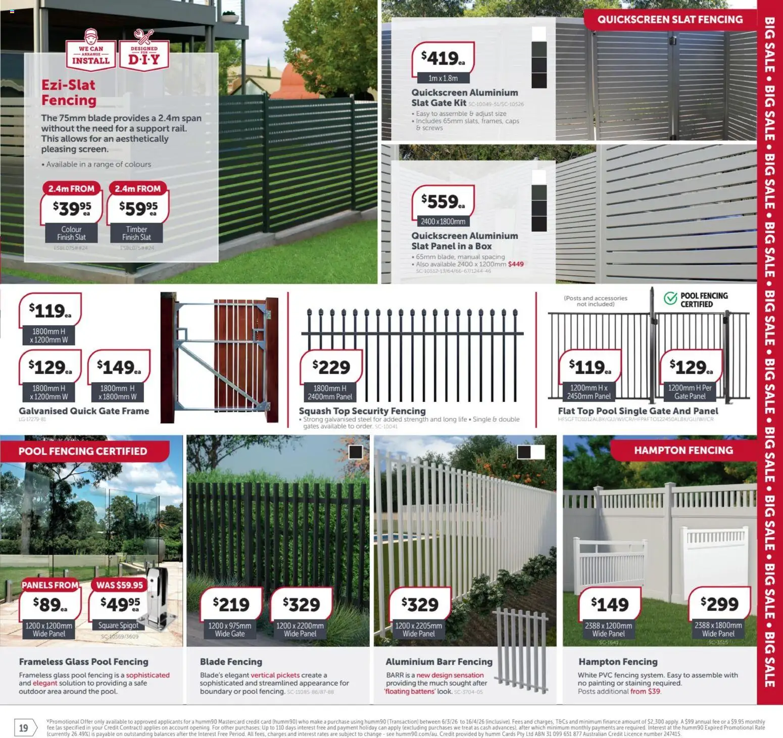 Stratco catalogue - valid from 06.03.2026 | Page: 19 | Products: Gate, Painting, Squash, Accessories