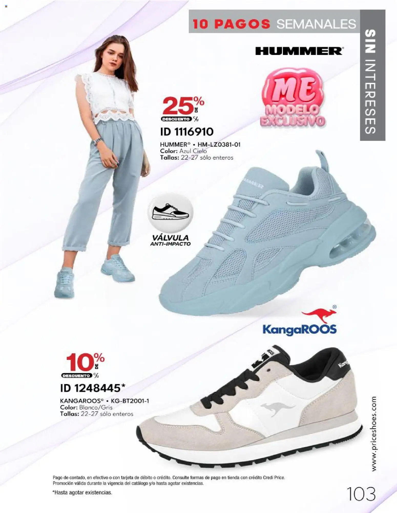 Nuevas ofertas de Price Shoes válidas en toda la República Mexicana desde el 20.03.2026. ¡Encuentra las mejores ofertas en Price Shoes catálogo 10 Pagos Sin Intereses! | Página: 103 | Productos: Válvula