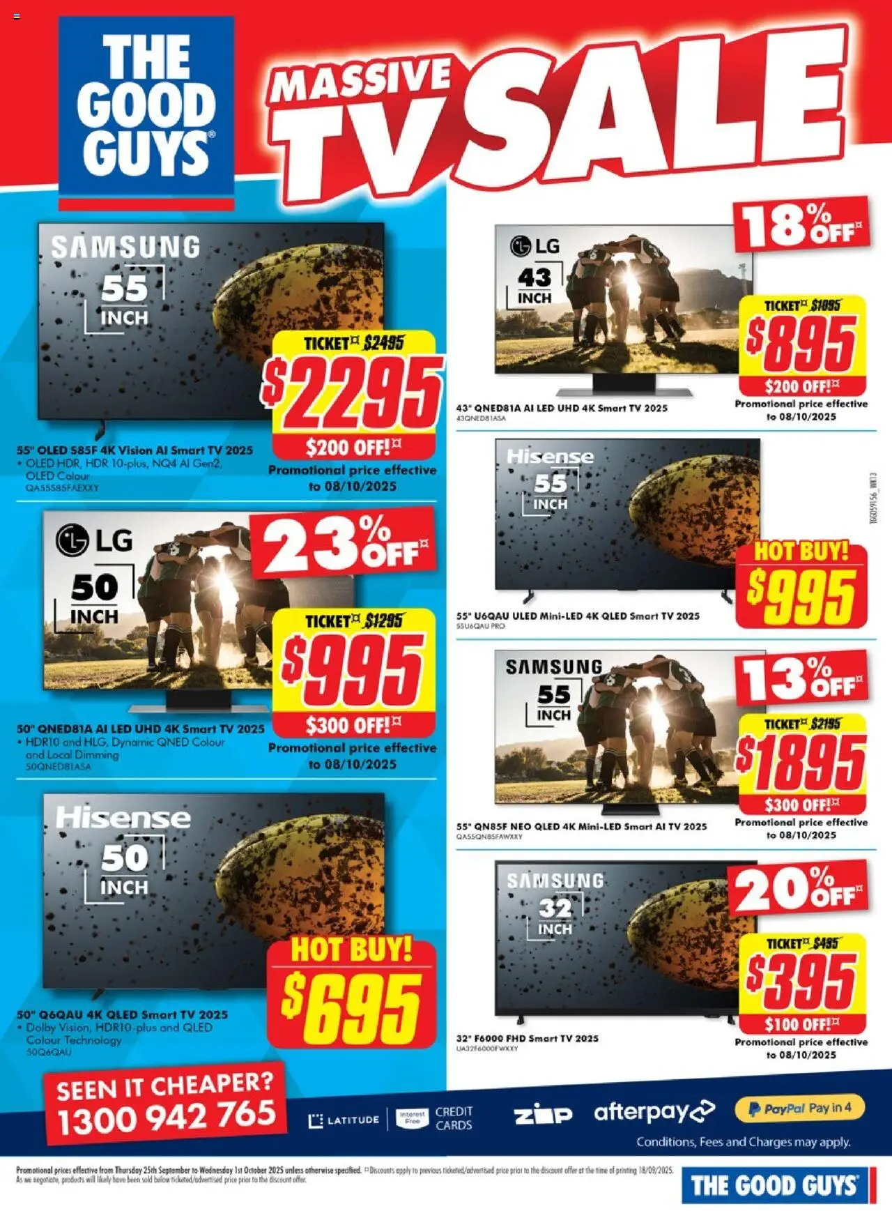 The Good Guys catalogue - valid from 24.09.2025 | Page: 7 | Products: Tv, Smart tv