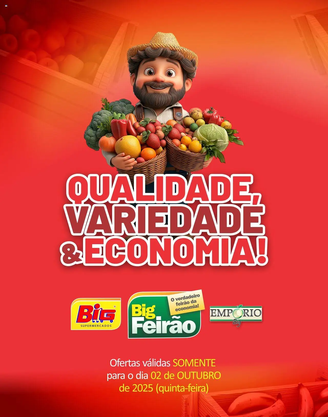 Big Supermercados Folheto - válido de 02.10.2025 | Página: 1