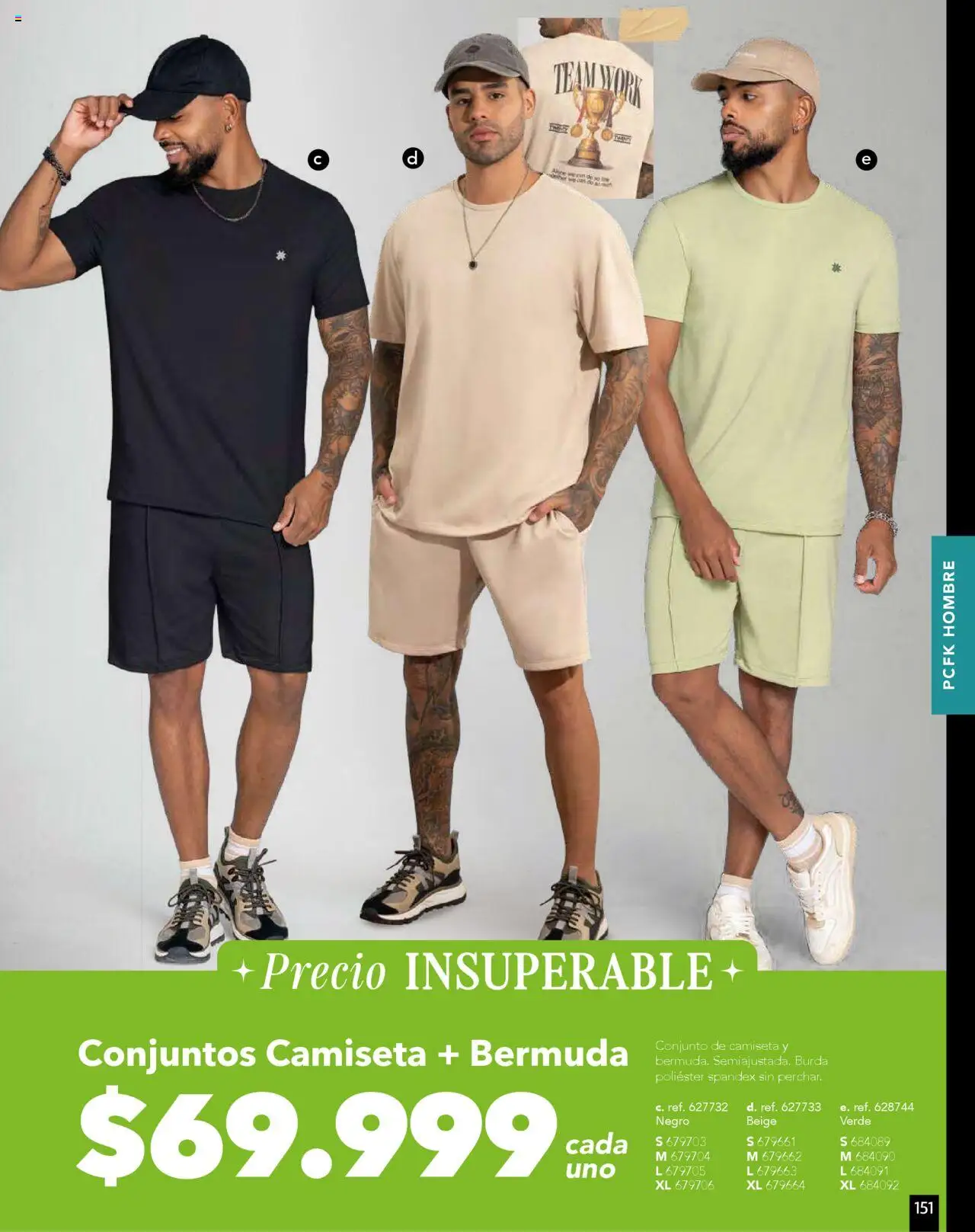 Pacifika revista - valida desde el 01.09.2025 | Página: 185 | Productos: Bermuda, Camiseta, Conjunto