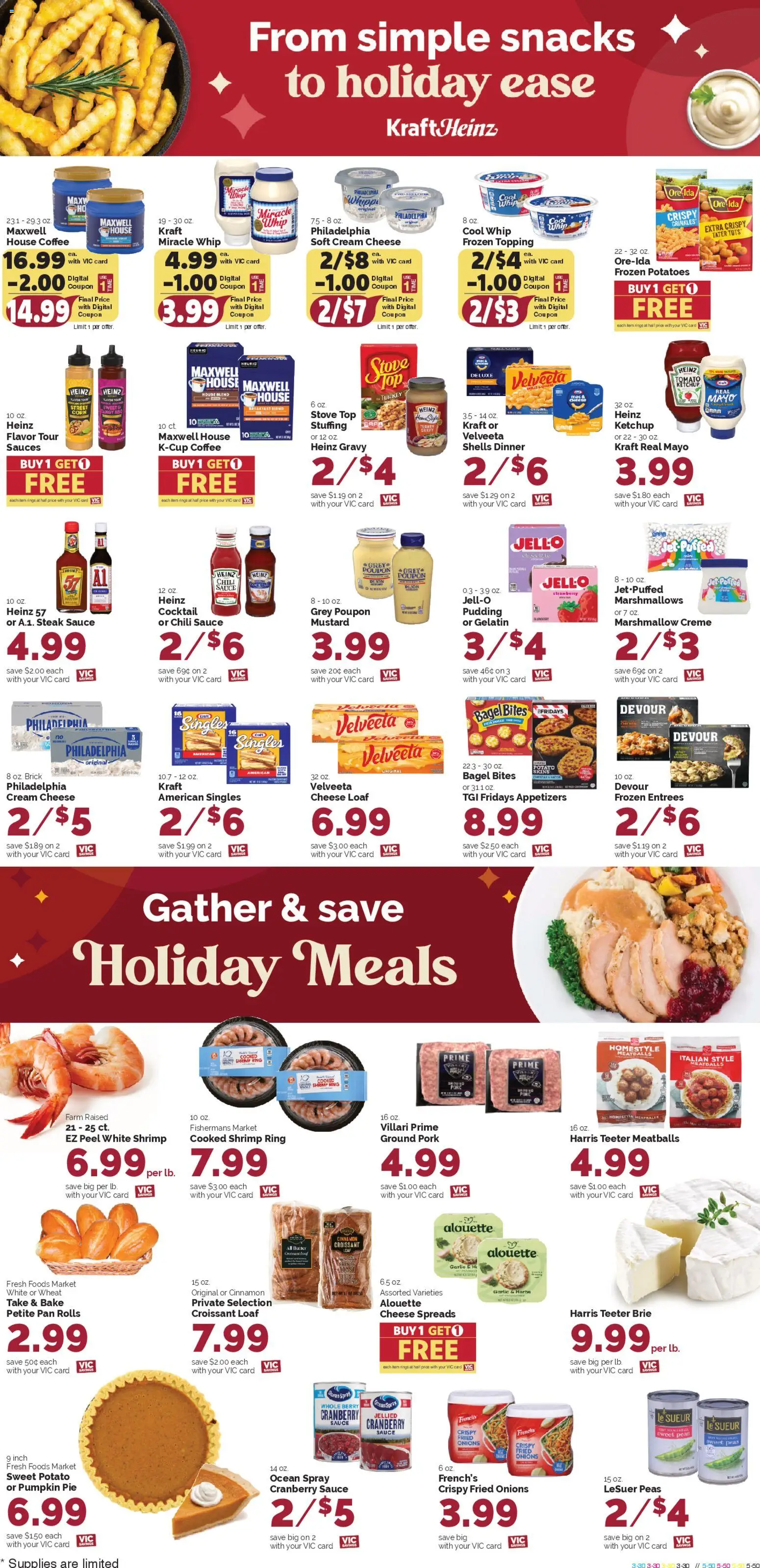 Harris Teeter Weekly Ad - valid from 17.12.2025 | Page: 11 | Products: Pan, Cheese, Cream, Garlic