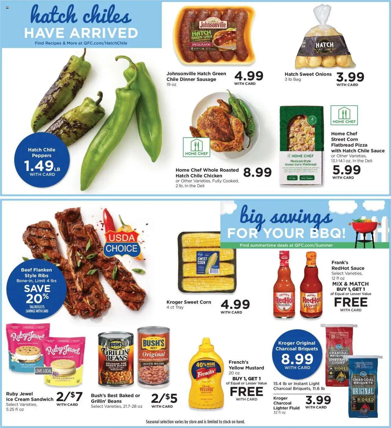 QFC Weekly Ad - valid from 13.08.2025 | Page: 7 | Products: Peppers, Cream, Ice cream, Bag