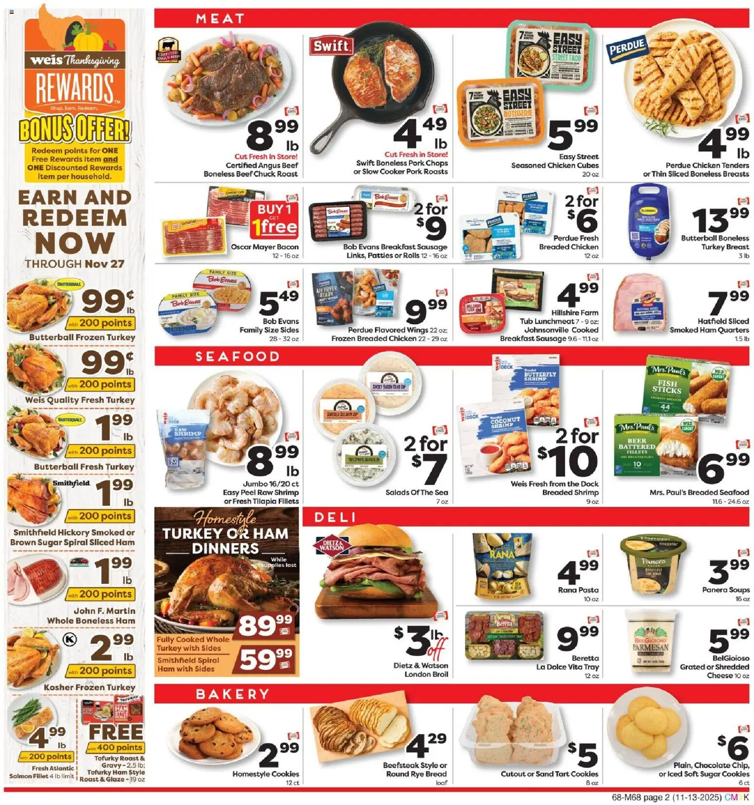 Weis Grand Opening - valid from 13.11.2025 | Page: 6 | Products: Bakery, Ham, Pork, Seafood