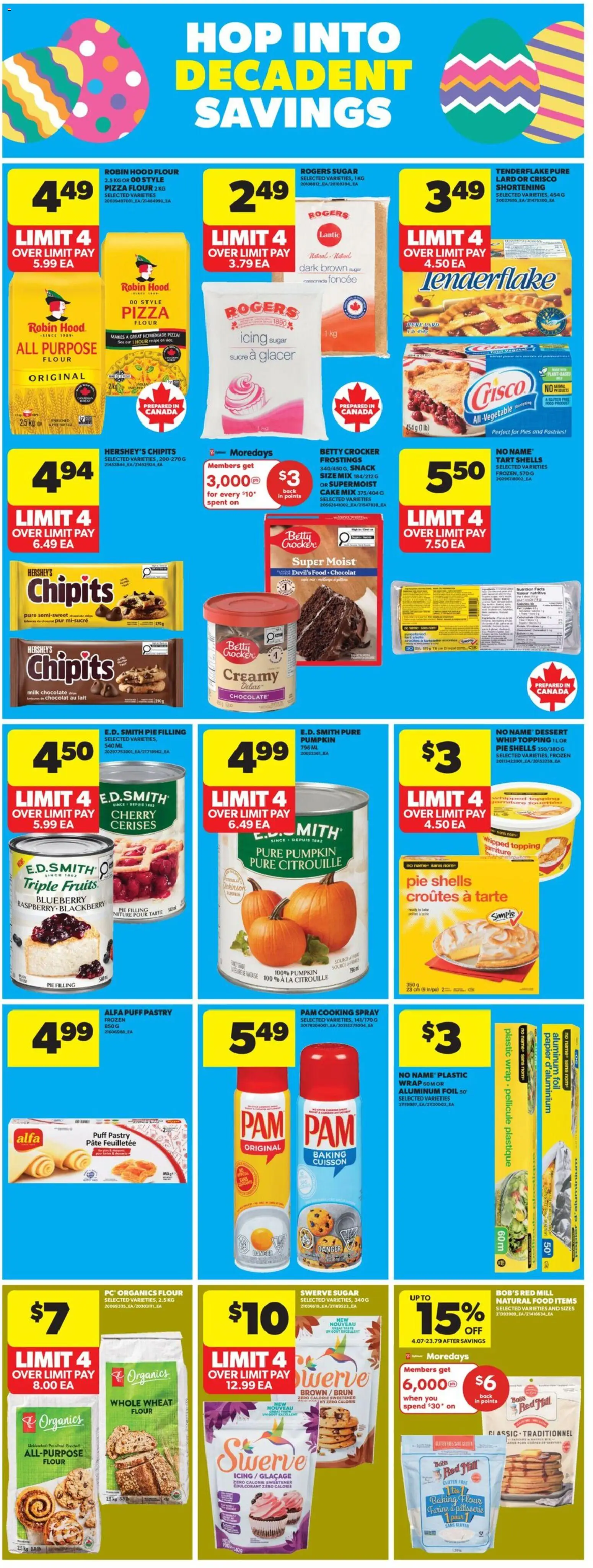 Real Canadian Superstore flyer valid from 19.03.2026 | Page: 14 | Products: Chips, Milk, Pumpkin, Pizza