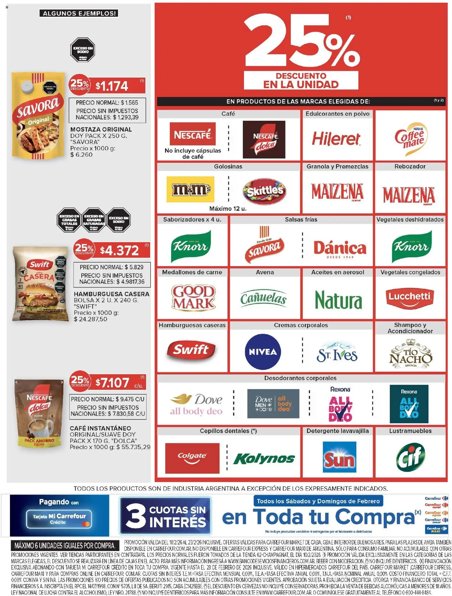 Carrefour Market catálogo │ válido desde el 18.02.2026 | Página: 10 | Productos: Bolsa, Banco, Acondicionador, Café