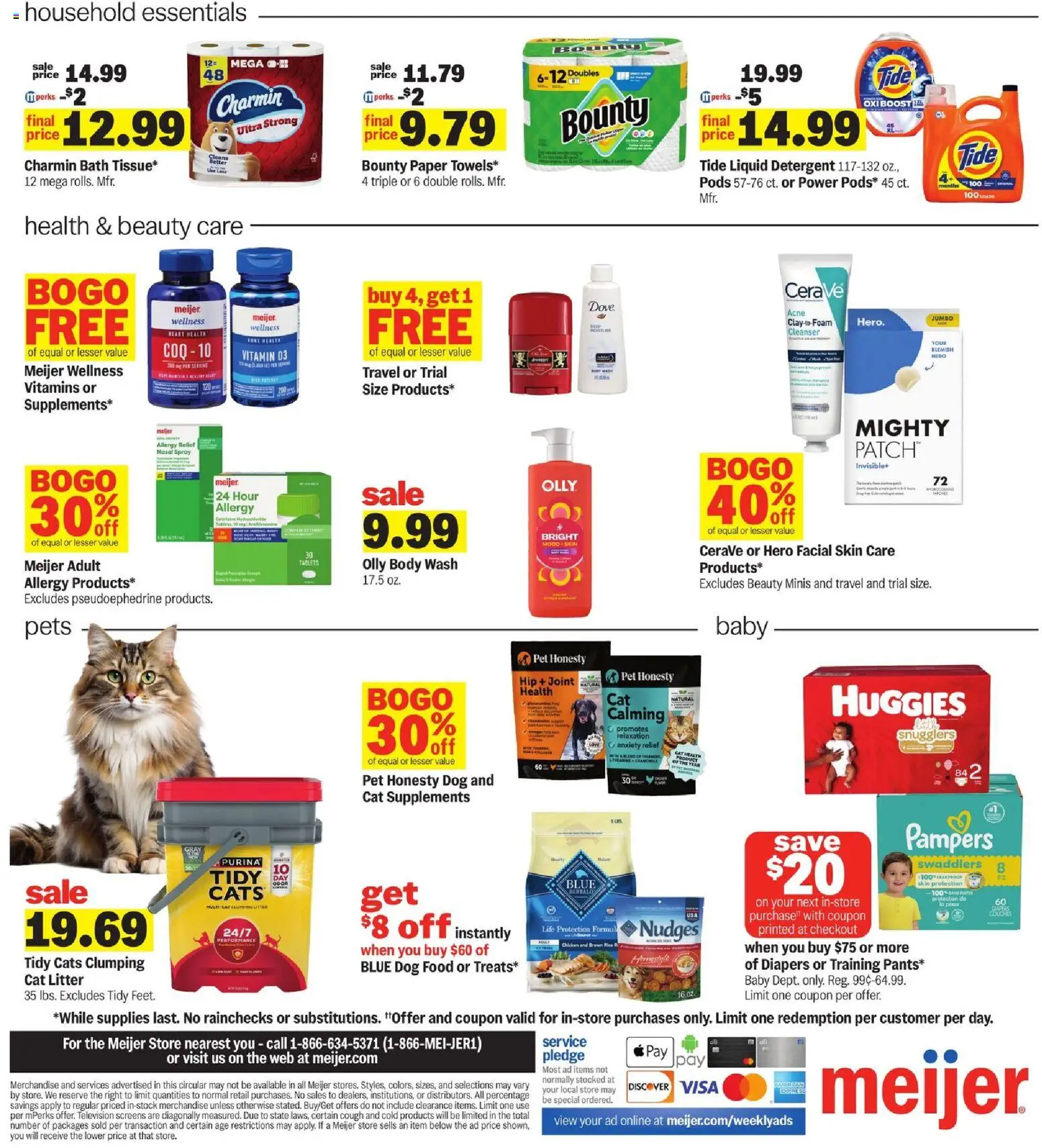 Meijer Weekly Ad - MI - valid from 01.04.2026 | Page: 4 | Products: Vitamin, Bath, Rice, Detergent