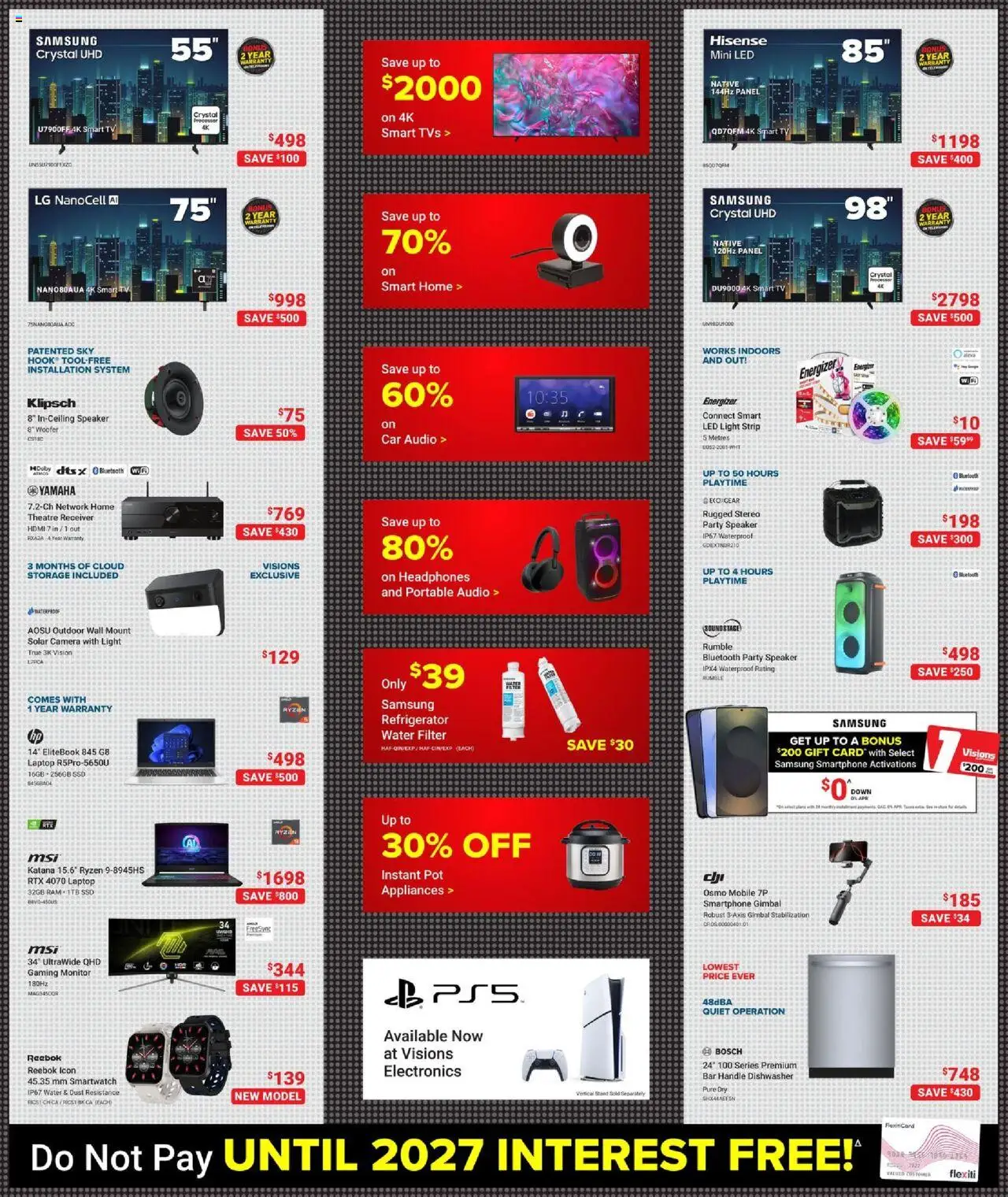 Visions flyer valid from 03.10.2025 | Page: 2 | Products: Smartphone, Speaker, Refrigerator, Smartwatch