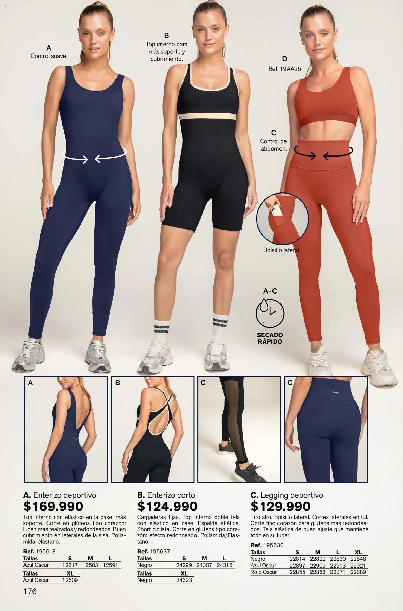 Leonisa revista - valida desde el 02.01.2026 | Página: 176 | Productos: Short, Top, Enterizo