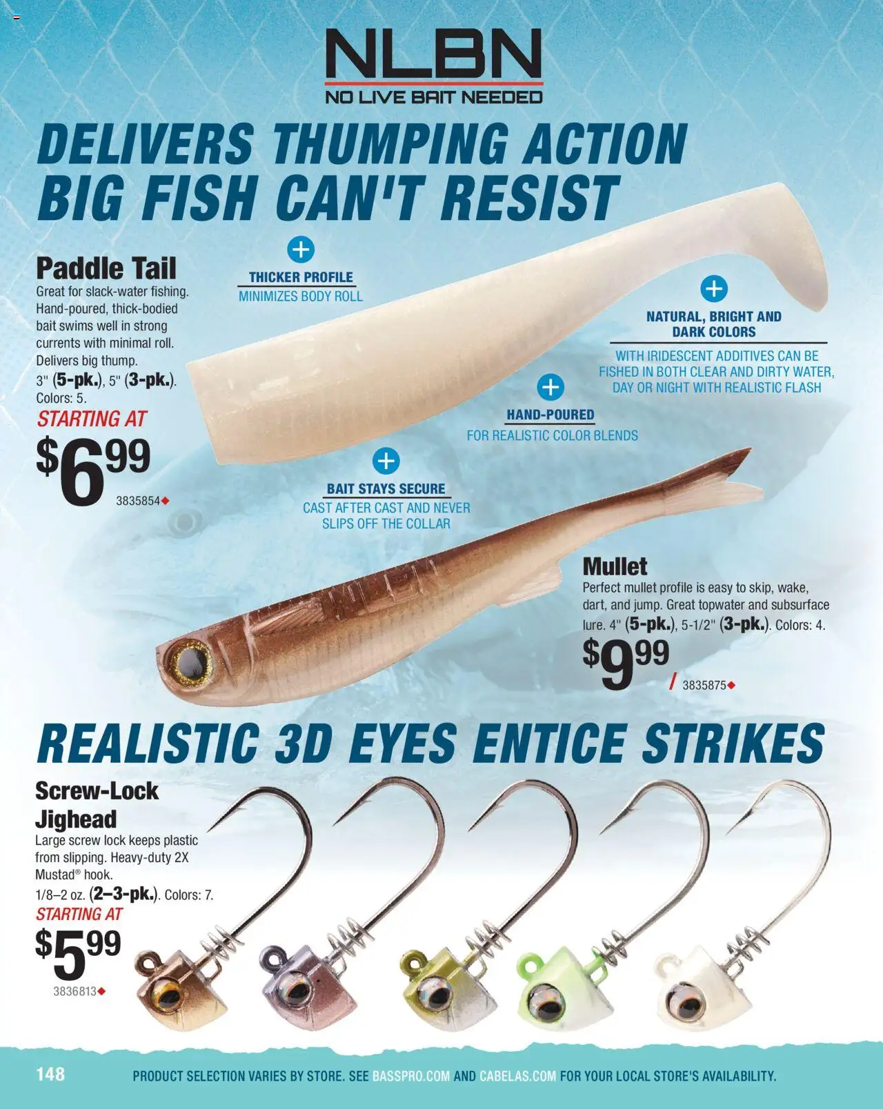 Cabela's Saltwater Specialist 25 - valid from 01.01.2025 | Page: 148 | Products: Screw, Fish, Bait