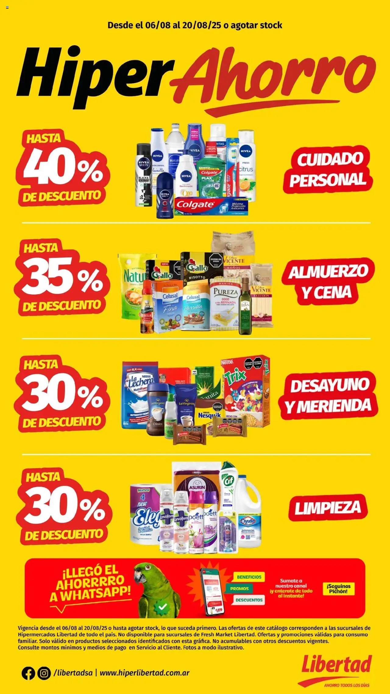 Hipermercado Libertad catálogo │ válido desde el 06.08.2025 | Página: 1 | Productos: Mate, Parrilla, Harina, Yerba
