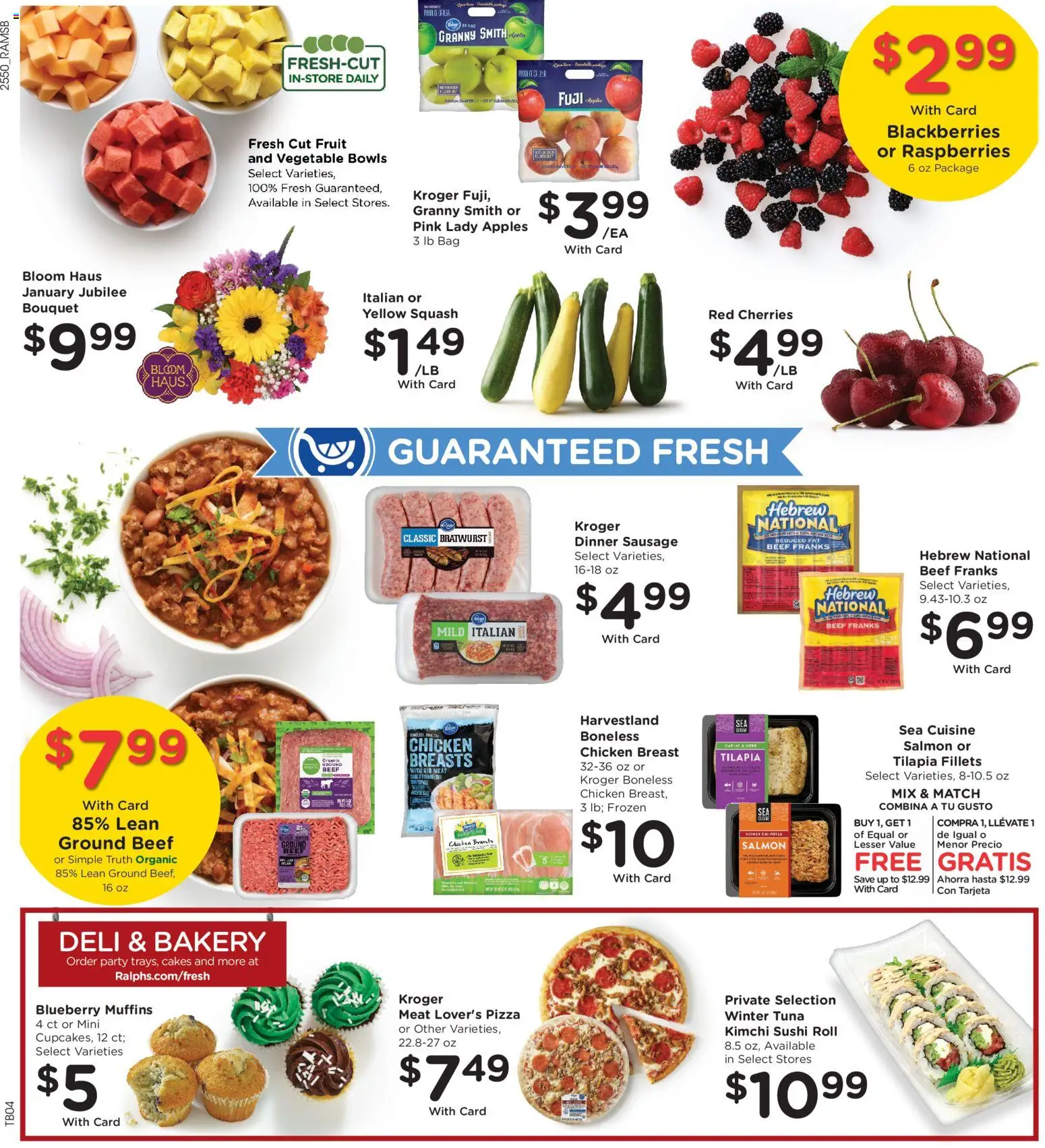 Ralphs Weekly Ad - valid from 14.01.2026 | Page: 10 | Products: Bakery, Pizza, Apples, Sausage