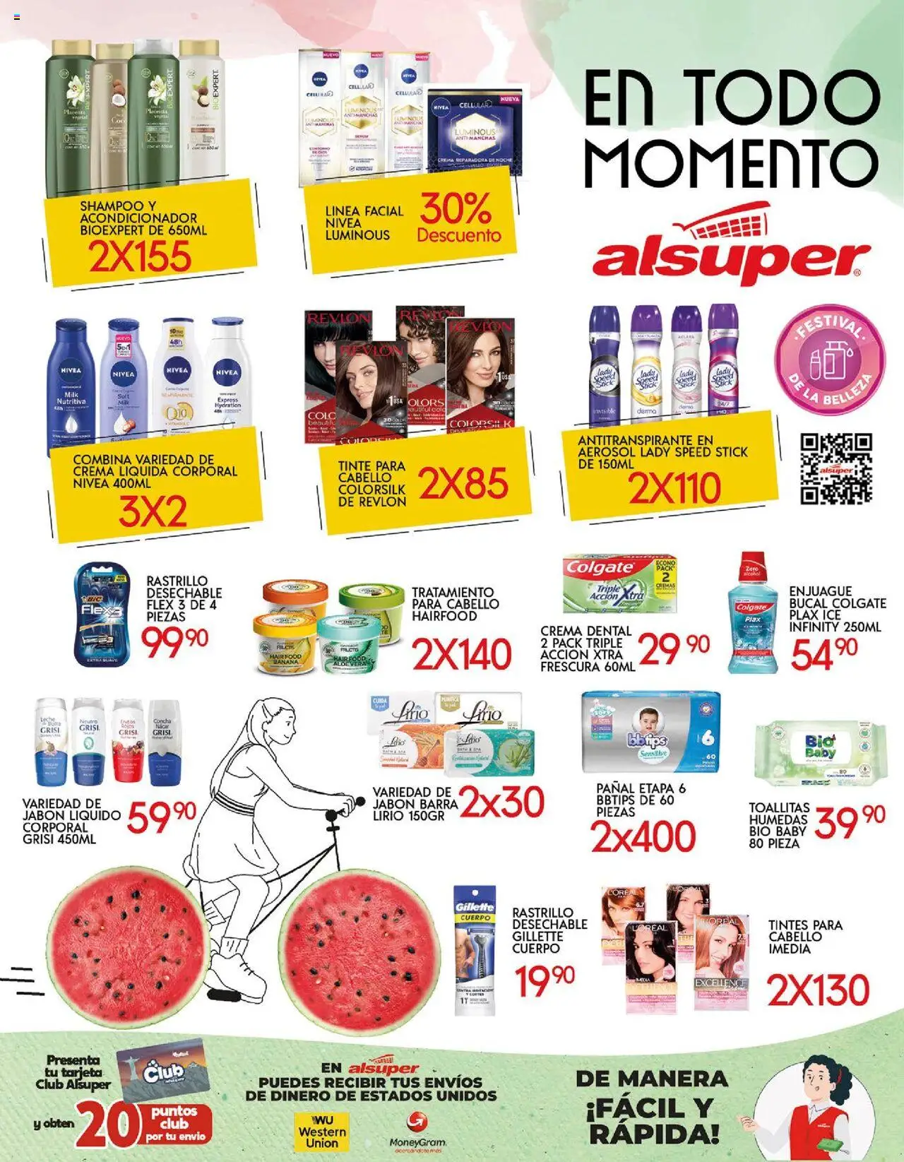 Nuevas ofertas de Alsuper válidas en toda la República Mexicana desde el 17.10.2025. ¡Encuentra las mejores ofertas en Alsuper folleto Laguna! | Página: 8 | Productos: Crema, Toallitas húmedas, Barra, Acondicionador