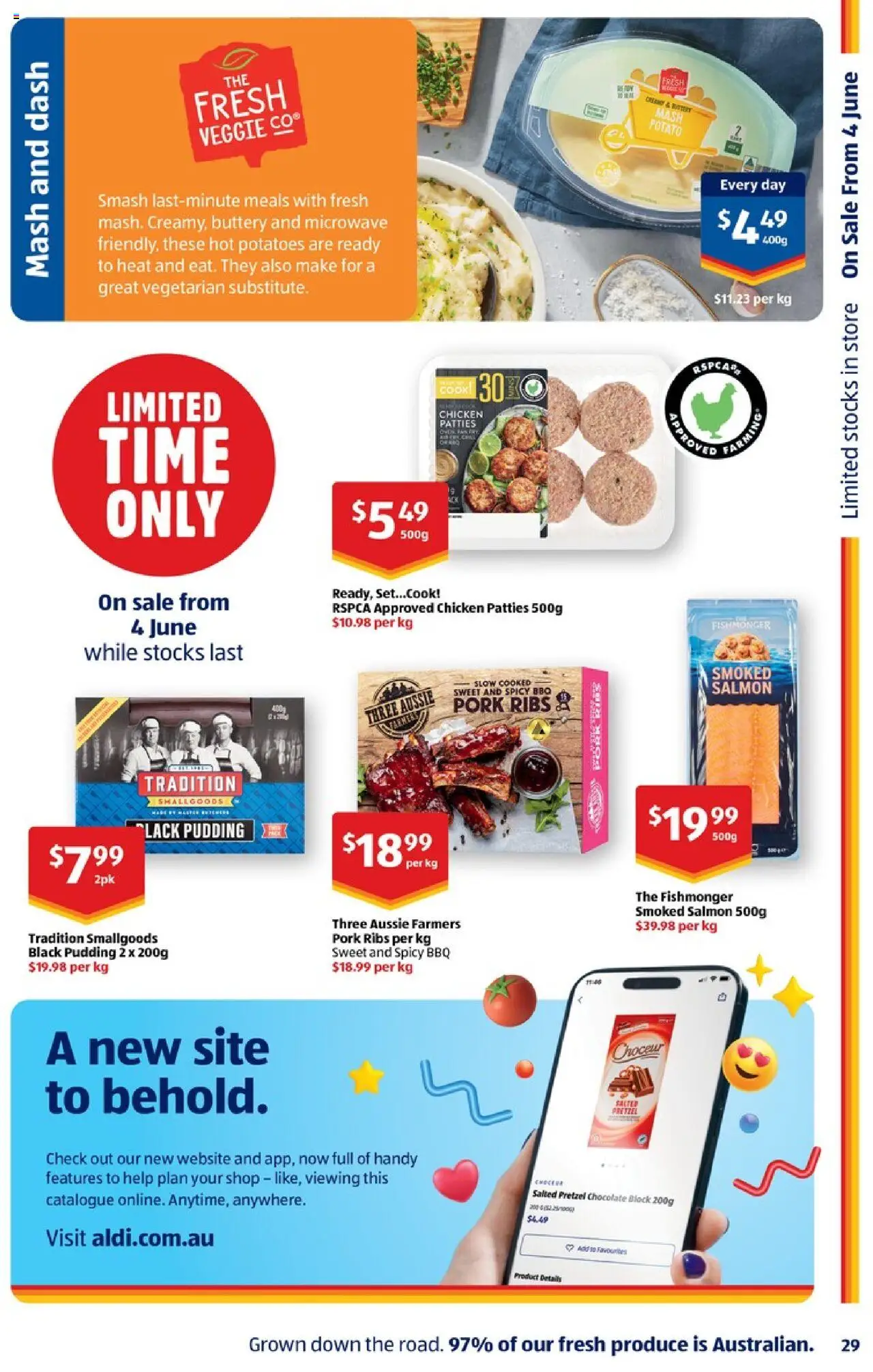 Aldi catalogue - valid from 11.06.2025 | Page: 40 | Products: Chocolate, Chicken, Pork, Microwave
