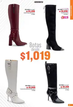 Vista previa de Andrea catálogo Outlet, nuevo folleto de la tienda, válido en México a partir del 05.04.2026 | Página: 51 | Productos: Botas