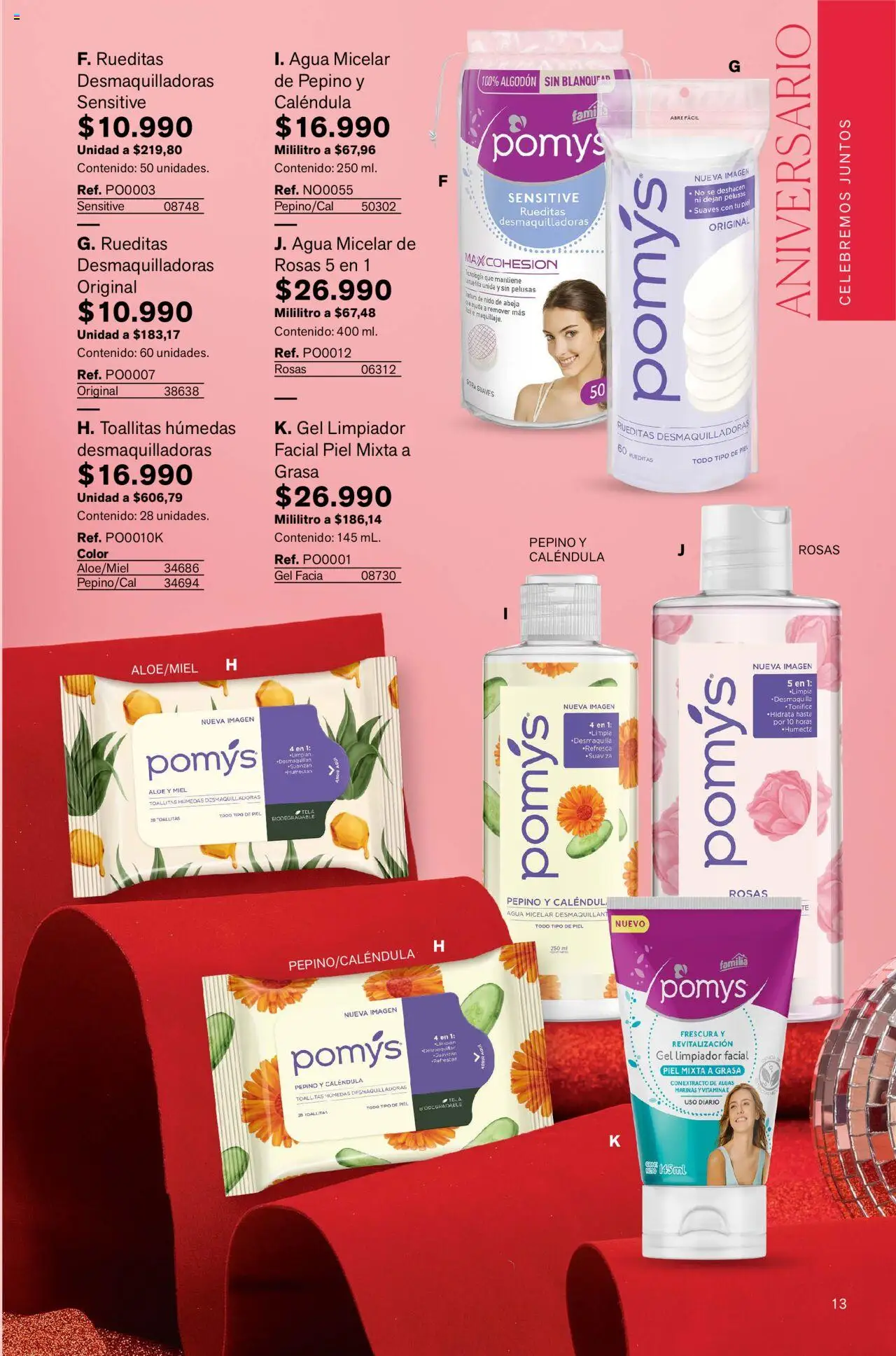 Leonisa revista - valida desde el 15.07.2025 | Página: 13 | Productos: Agua, Agua micelar, Algodón, Limpiador facial