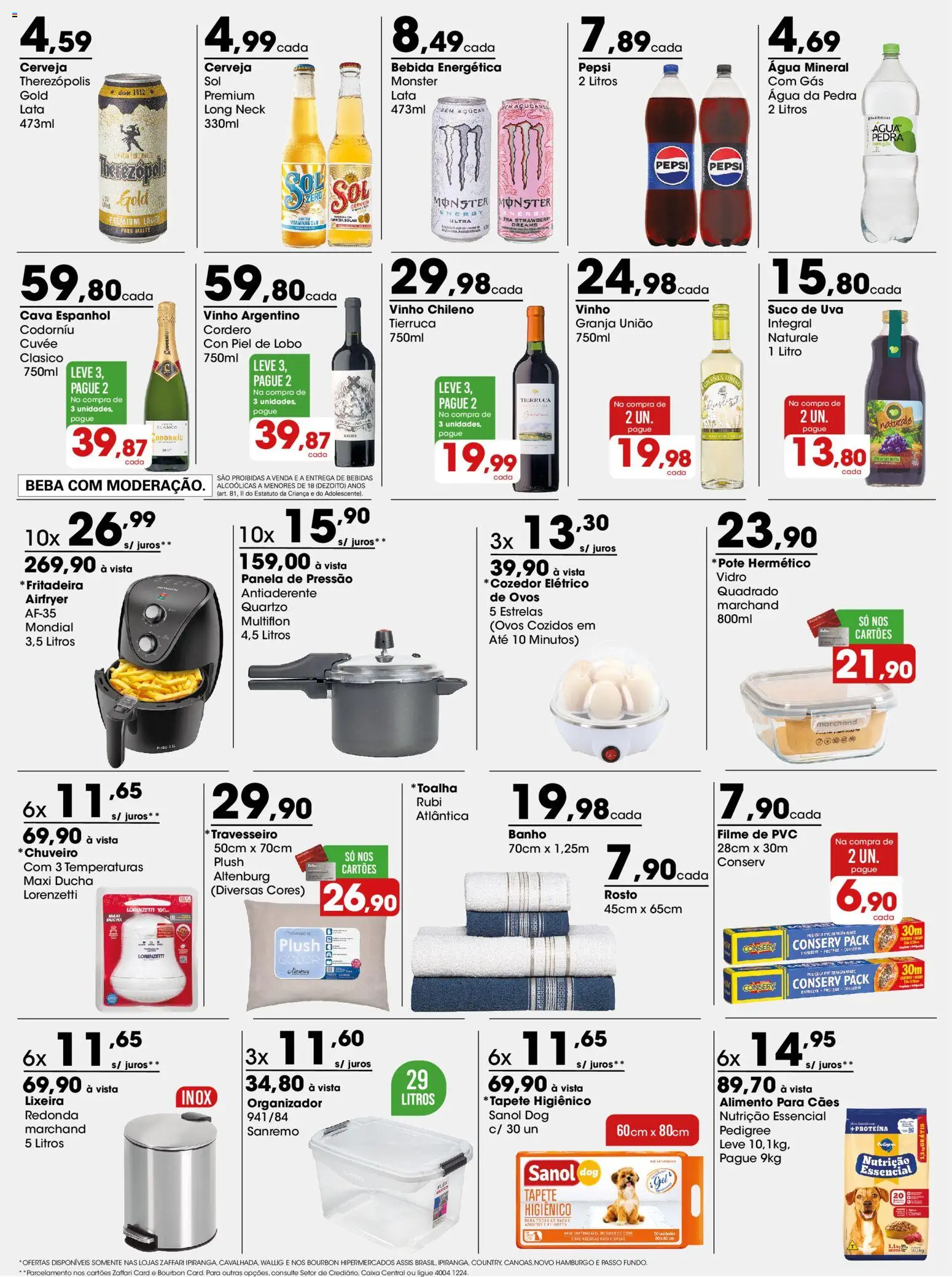 Zaffari Folheto - válido de 27.04.2026 | Página: 3 | Produtos: Organizador, Panela, Panela de pressão, Suco