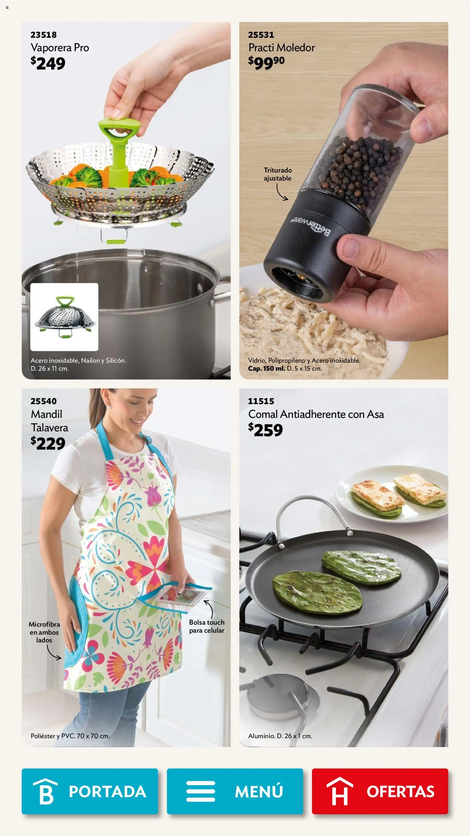 Nuevas ofertas de Betterware válidas en toda la República Mexicana desde el 01.12.2025. ¡Encuentra las mejores ofertas en Betterware campaña 12 2025! | Página: 45 | Productos: Bolsa, Vaporera