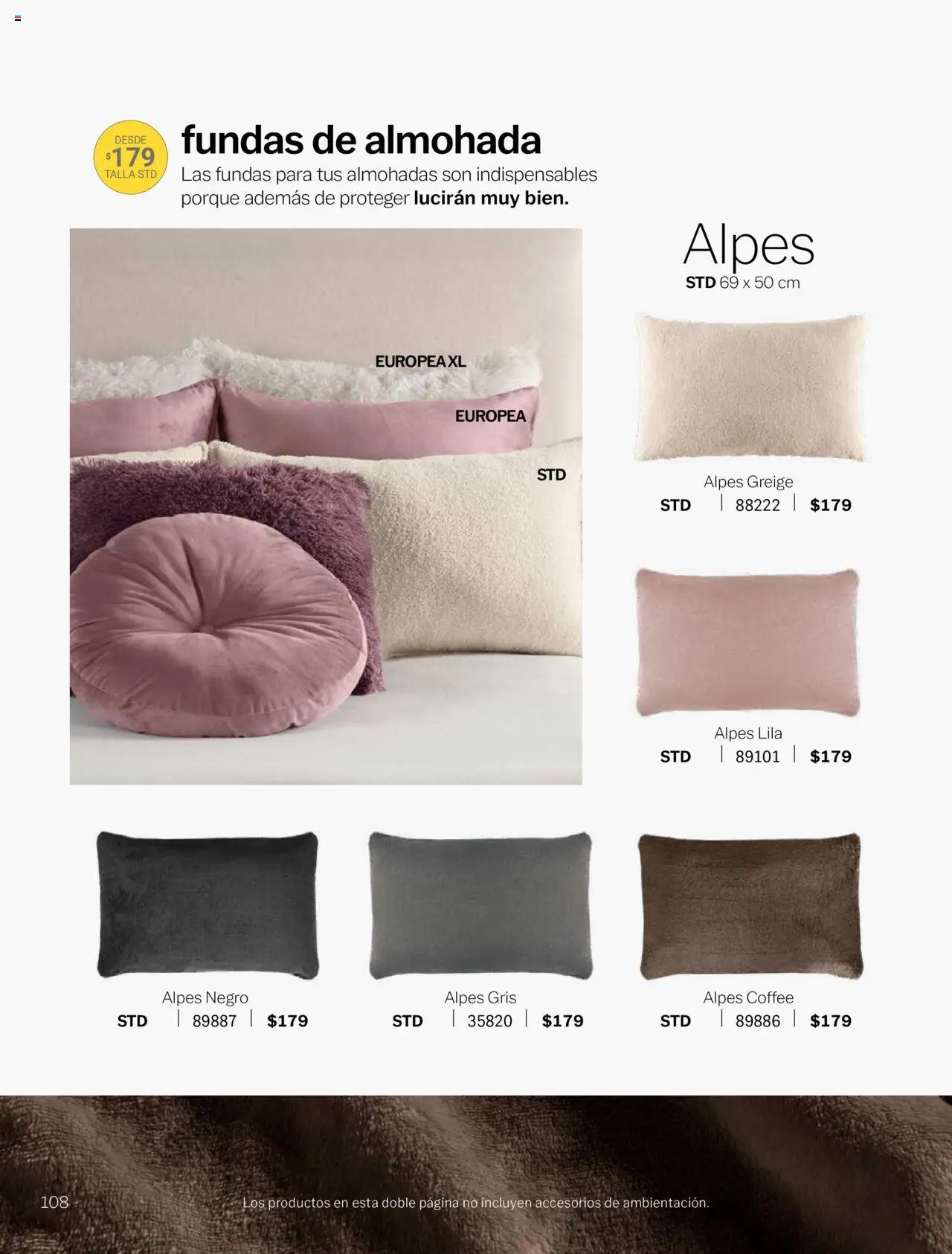 Nuevas ofertas de Vianney válidas en toda la República Mexicana desde el 15.08.2025. ¡Encuentra las mejores ofertas en Vianney - Catálogo Invierno! | Página: 110 | Productos: Almohada