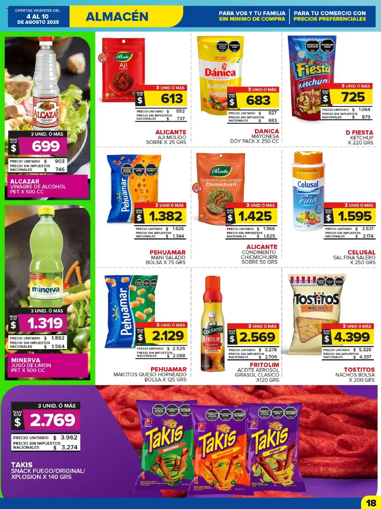 Carrefour Maxi catálogo - Chubut │ válido desde el 04.08.2025 | Página: 18 | Productos: Mayonesa, Ketchup, Mani, Limón
