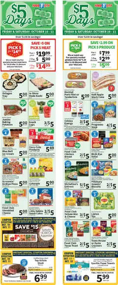 Preview of Food City weekly ads valid from 08.10.2025