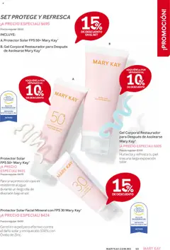 Nuevas ofertas de Mary Kay válidas en toda la República Mexicana desde el 01.09.2025. ¡Encuentra las mejores ofertas en Gel Corporal Restaurador para Después de Asolearse Mary Kay, Moisturizes and refreshes your skin after prolonged sun exposure.! | Página: 53
