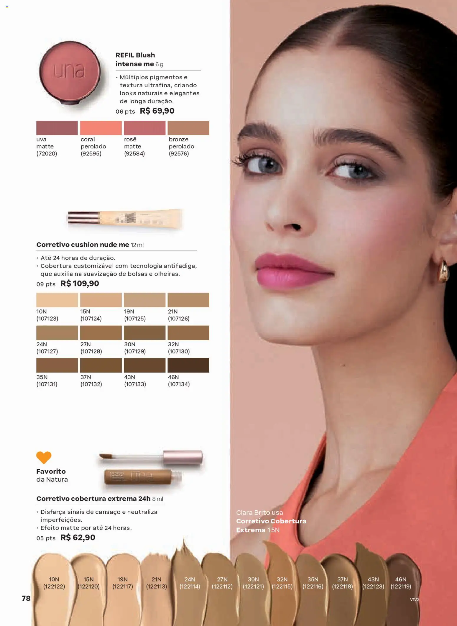 Natura Folheto - válido de 04.02.2026 | Página: 78 | Produtos: Corretivo, Blush