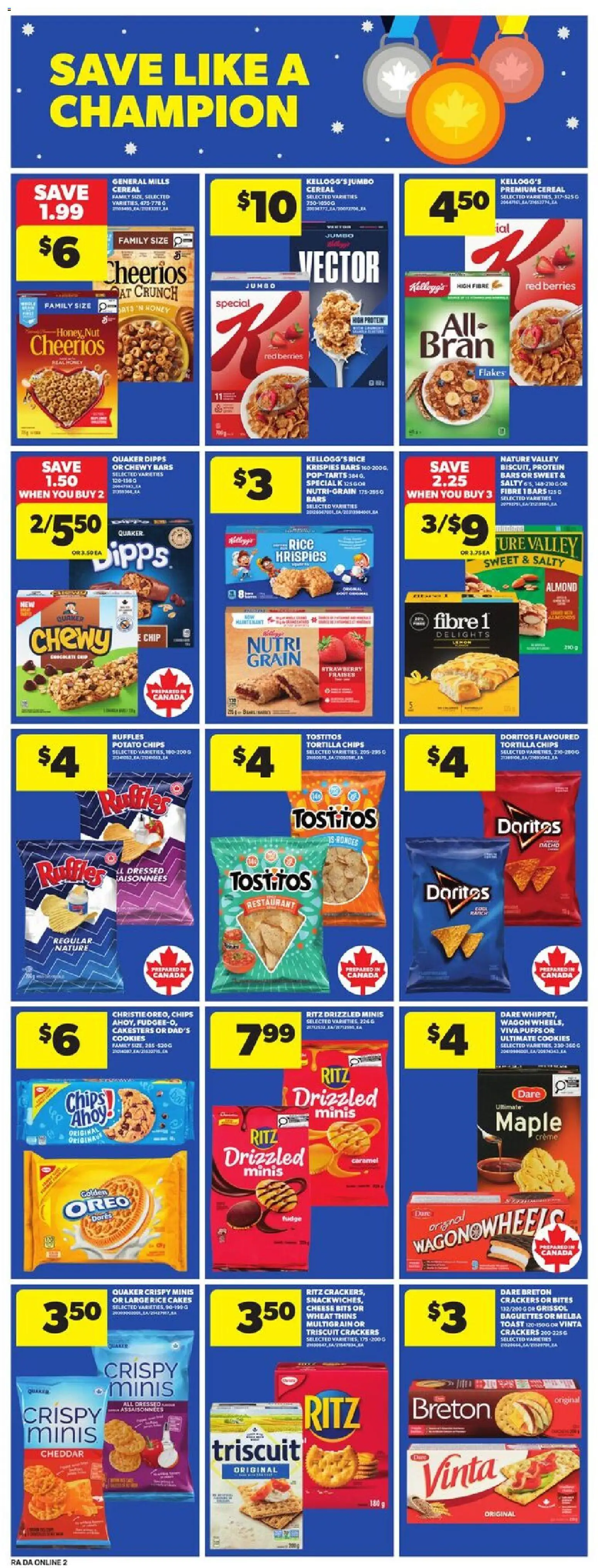 Atlantic Superstore flyer valid from 19.02.2026 | Page: 13 | Products: Rice, Chips, Cookies, Flakes