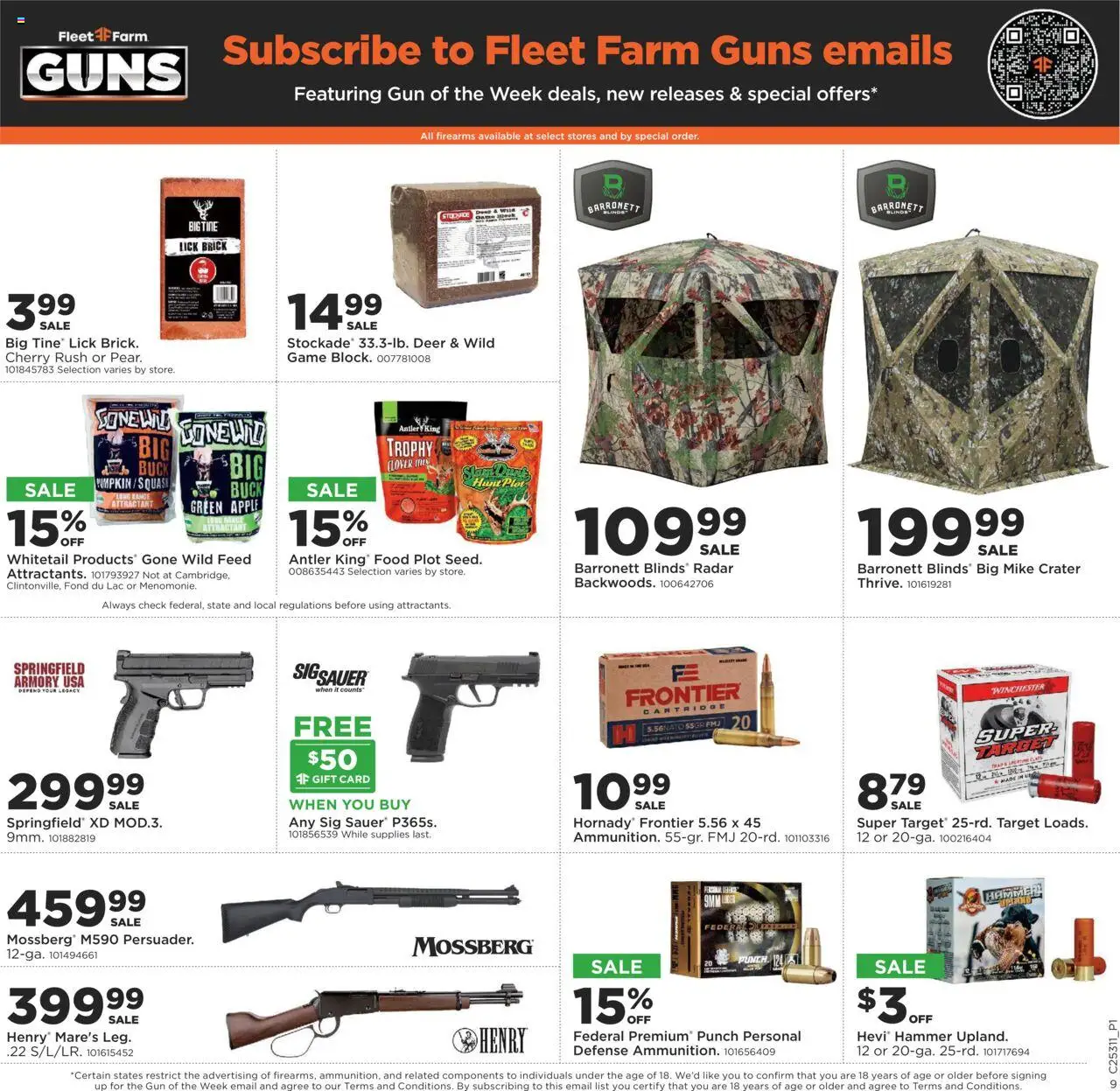 Mills Fleet Farm Weekly Ad - valid from 31.07.2025 | Page: 10 | Products: Squash, Hammer, Game, Gun