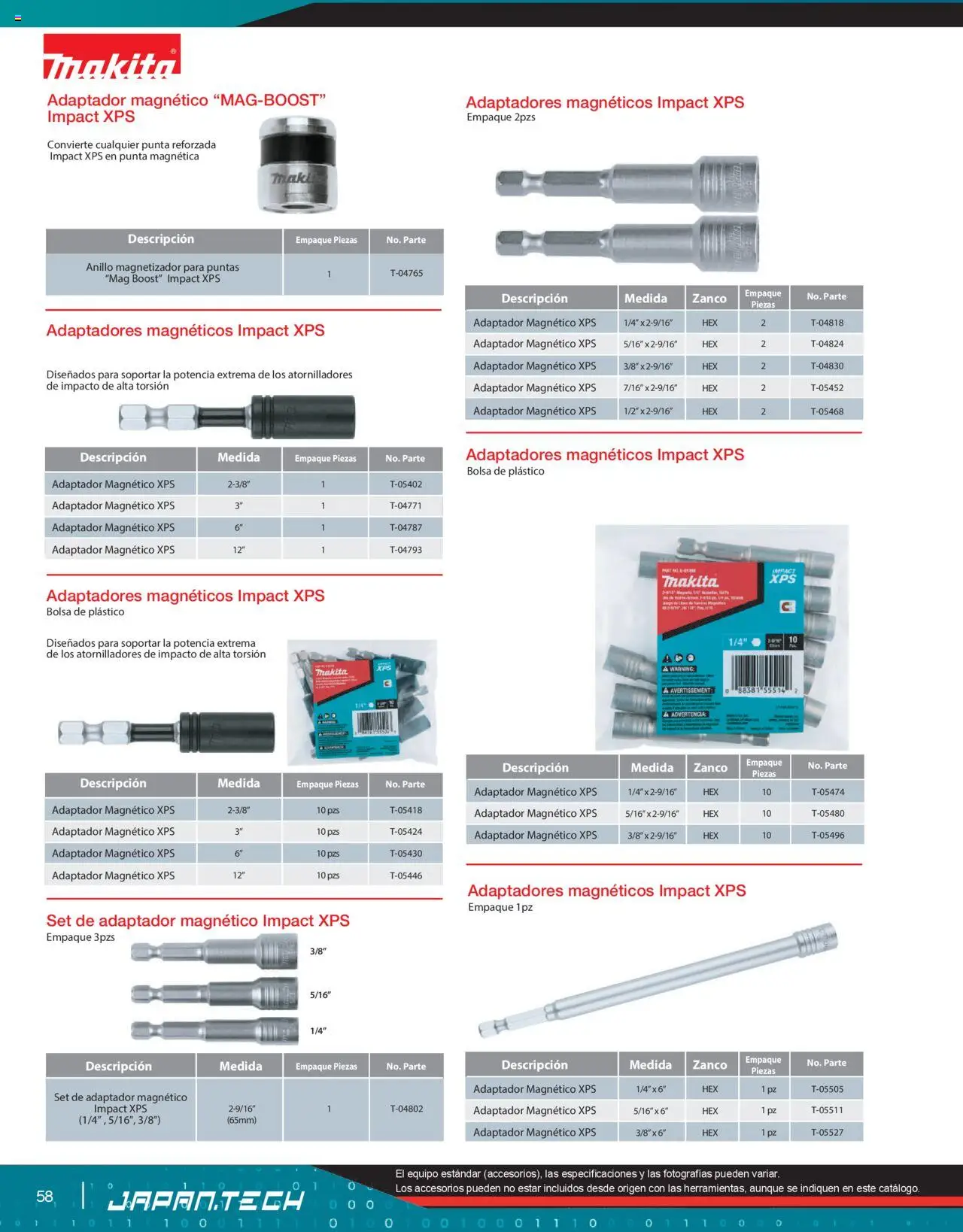 Nuevas ofertas de Makita válidas en toda la República Mexicana desde el 07.10.2024. ¡Encuentra las mejores ofertas en Makita catálogo Líneas de Ensamble! | Página: 58 | Productos: Bolsa, Adaptador, Anillo