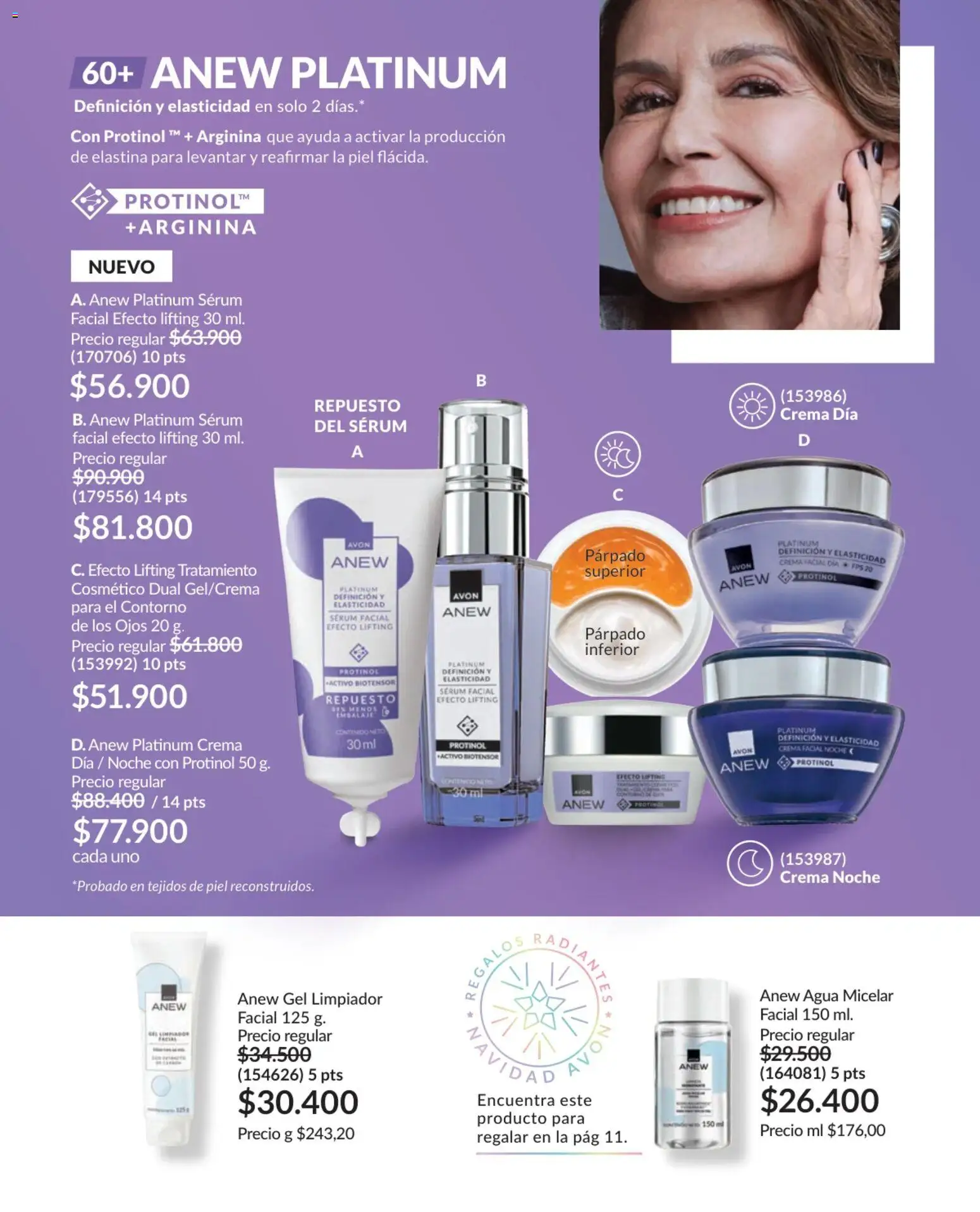 Avon revista - valida desde el 17.11.2025 | Página: 106 | Productos: Agua, Agua micelar, Limpiador, Contorno