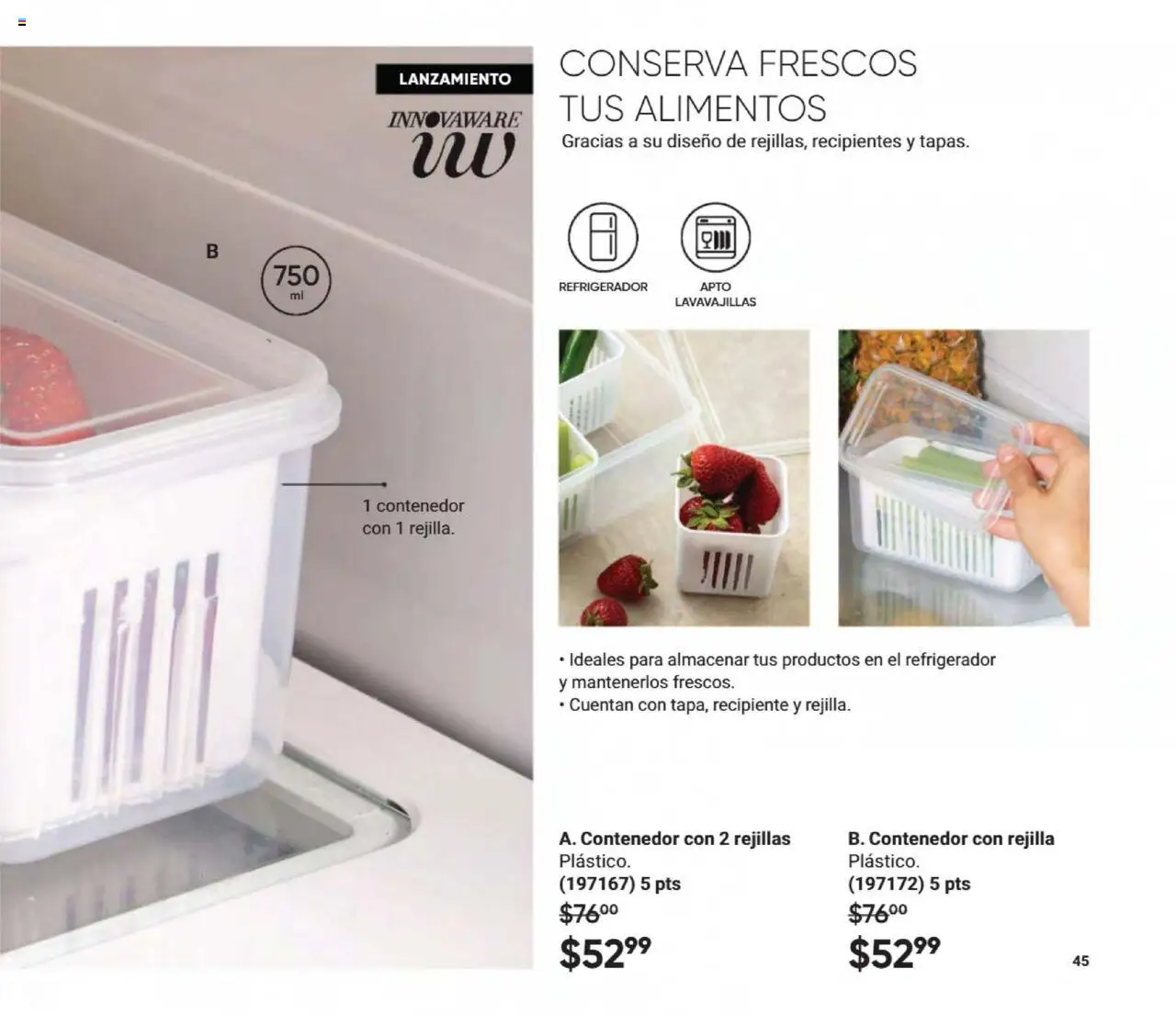 Nuevas ofertas de AVON válidas en toda la República Mexicana desde el 09.08.2025. ¡Encuentra las mejores ofertas en AVON - Casa & Estilo 13 2025! | Página: 47 | Productos: Refrigerador, Lavavajillas, Contenedor, Rejilla