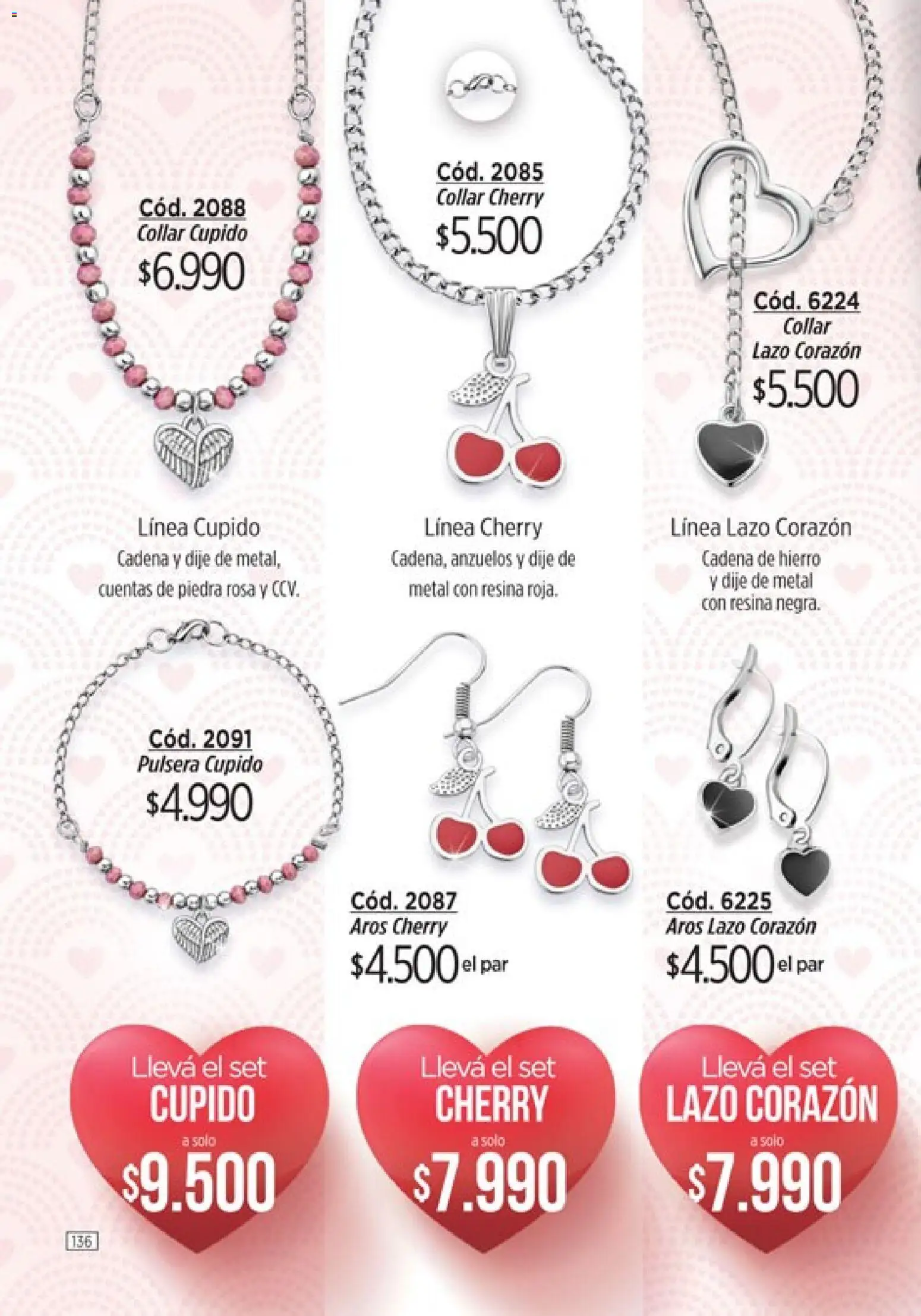 Catálogo Amodil Campaña 2 │ válido desde el 01.02.2026 | Página: 136 | Productos: Pulsera, Aros, Dije, Cadena